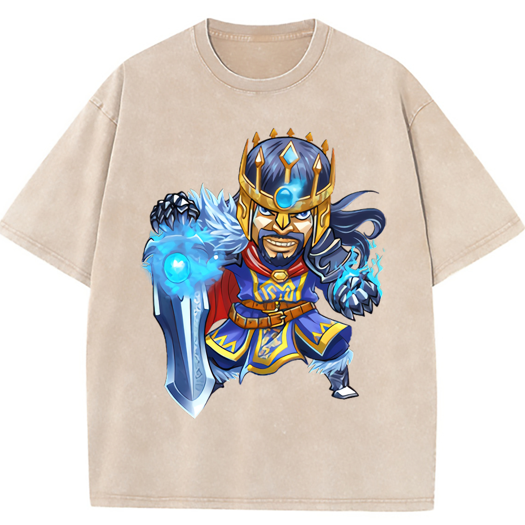 （画像用） リーグ・オブ・レジェンド League of Legends LOL 綿100% ヴィンテージ風 半袖Tシャツ（フロントプリント）