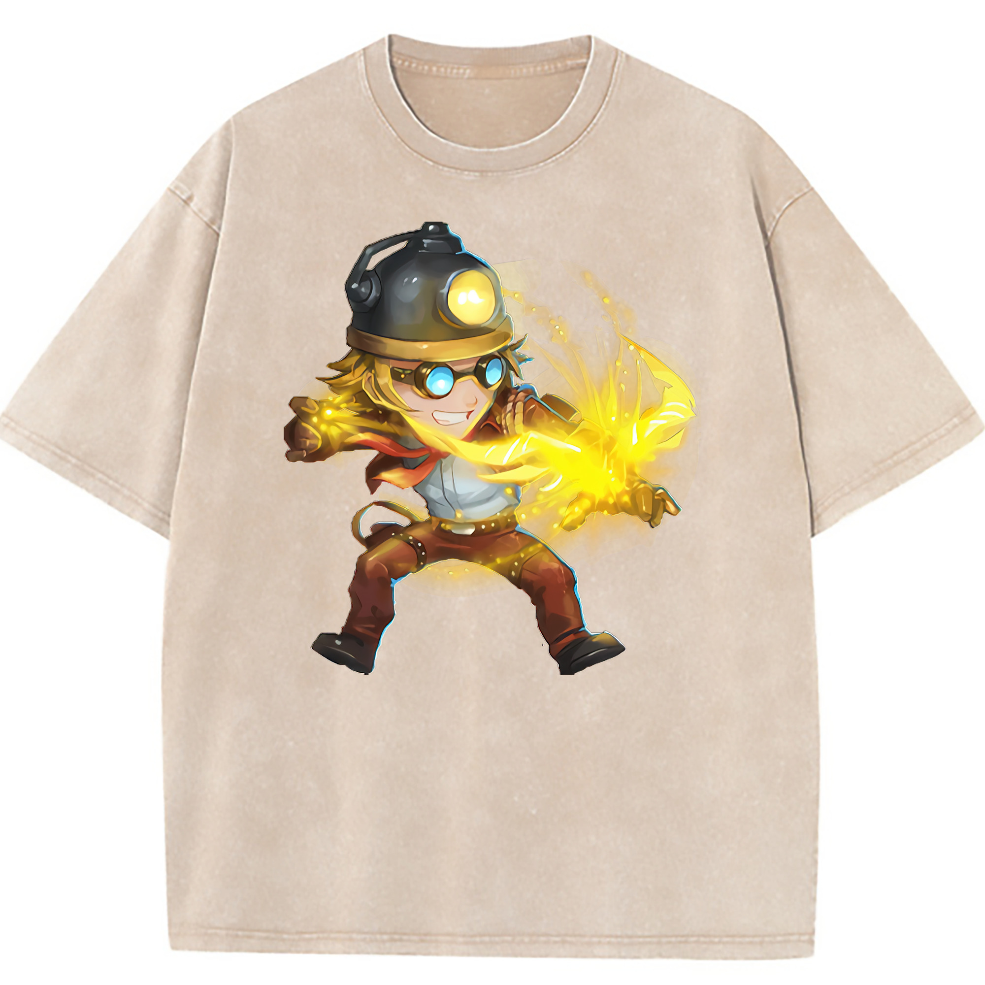 （画像用） リーグ・オブ・レジェンド League of Legends LOL 綿100% ヴィンテージ風 半袖Tシャツ（フロントプリント）