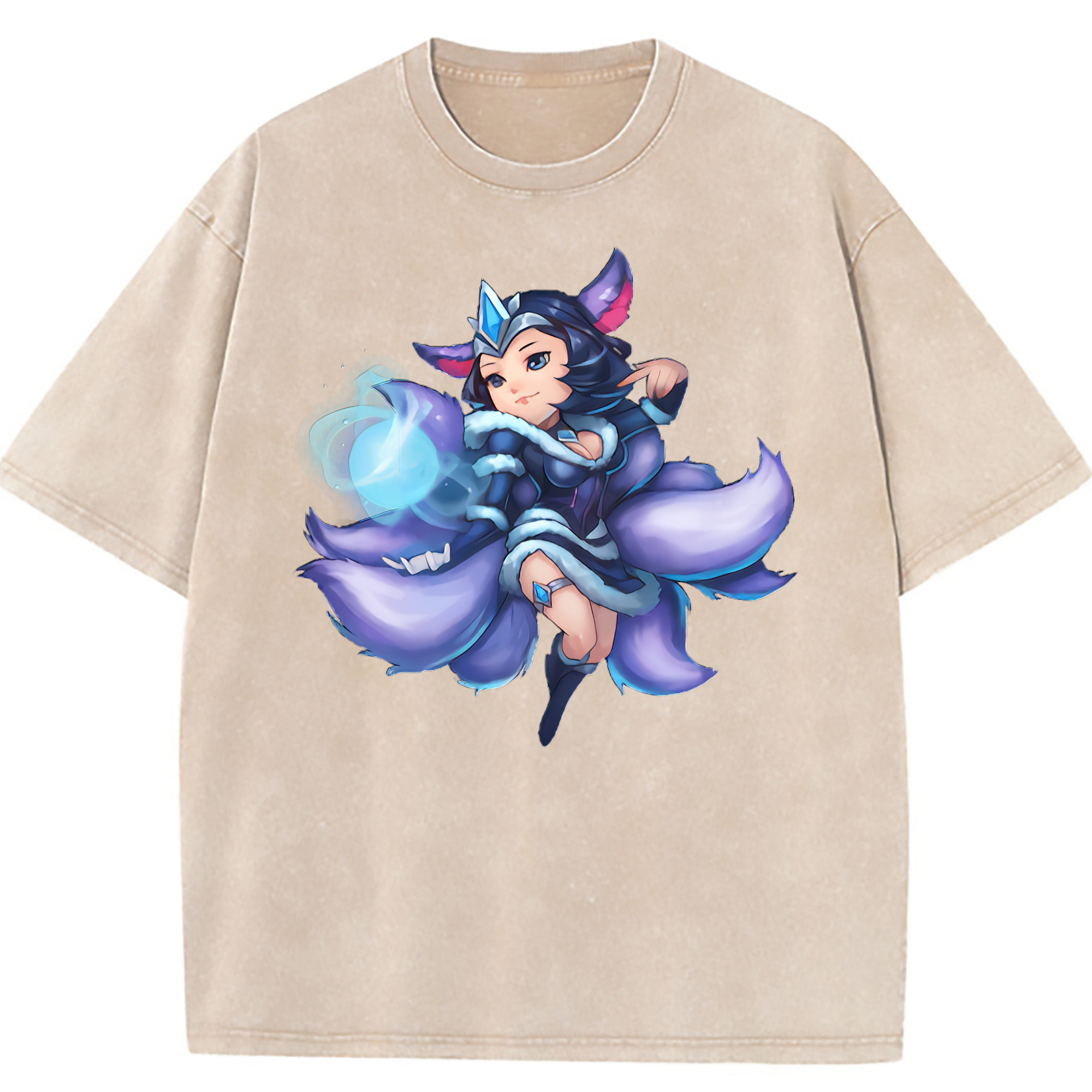 （画像用） リーグ・オブ・レジェンド League of Legends LOL 綿100% ヴィンテージ風 半袖Tシャツ（フロントプリント）
