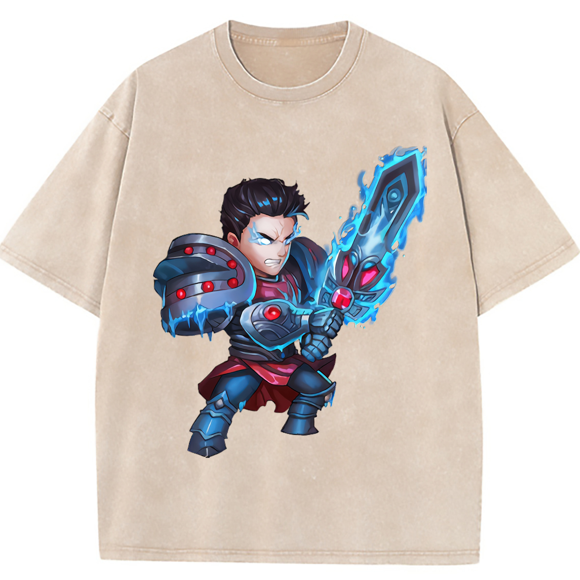 （画像用） リーグ・オブ・レジェンド League of Legends LOL 綿100% ヴィンテージ風 半袖Tシャツ（フロントプリント）