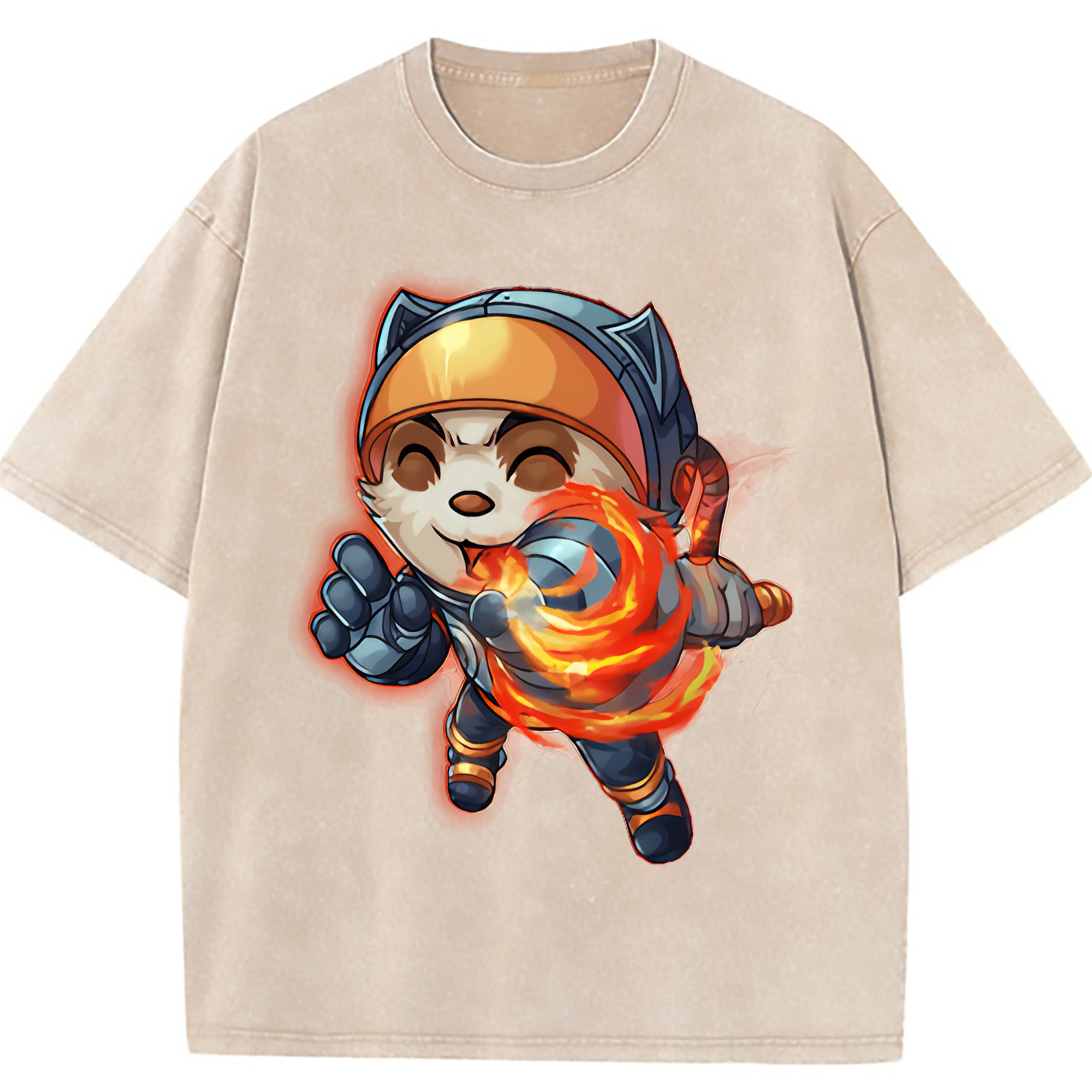 （画像用） リーグ・オブ・レジェンド League of Legends LOL 綿100% ヴィンテージ風 半袖Tシャツ（フロントプリント）