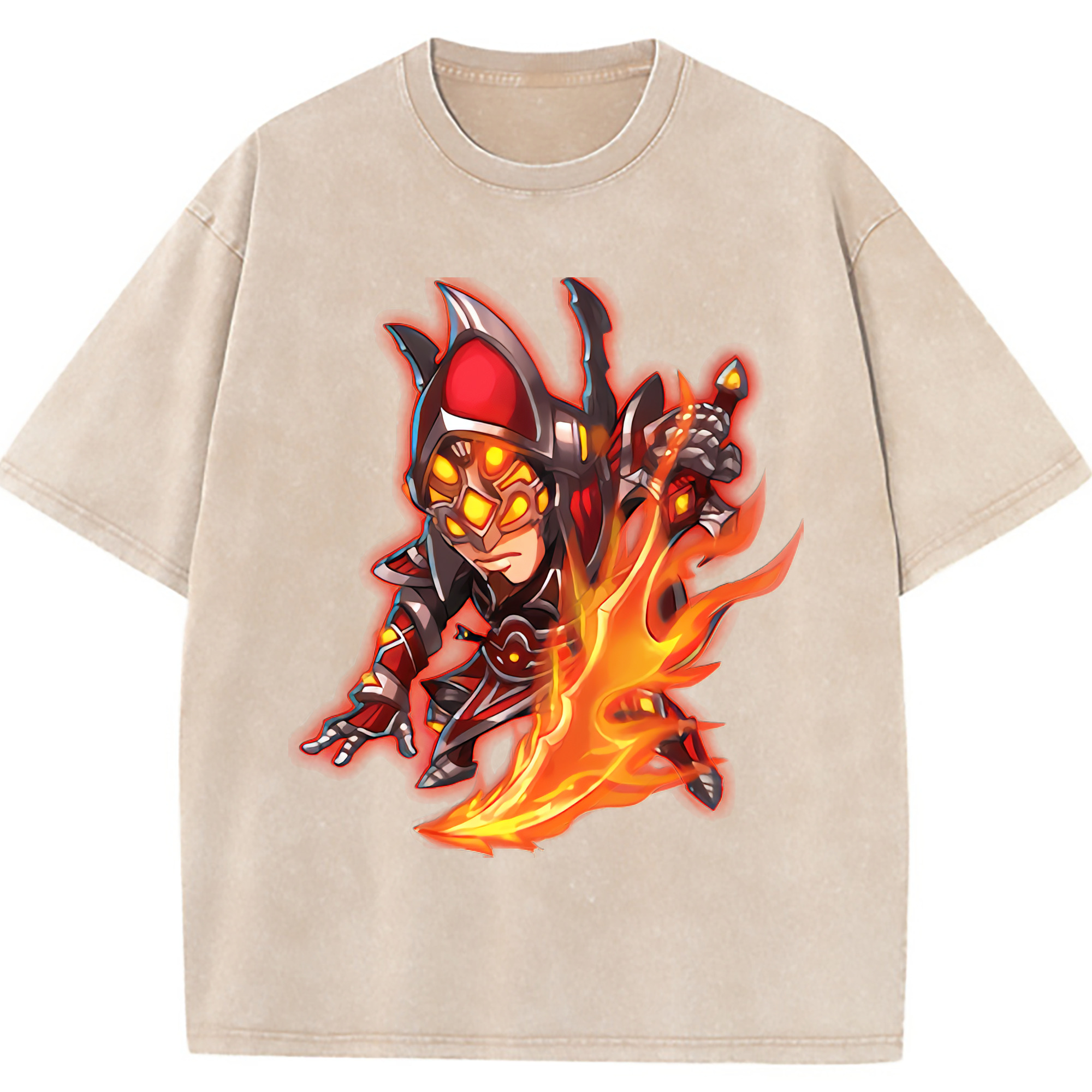 （画像用） リーグ・オブ・レジェンド League of Legends LOL 綿100% ヴィンテージ風 半袖Tシャツ（フロントプリント）