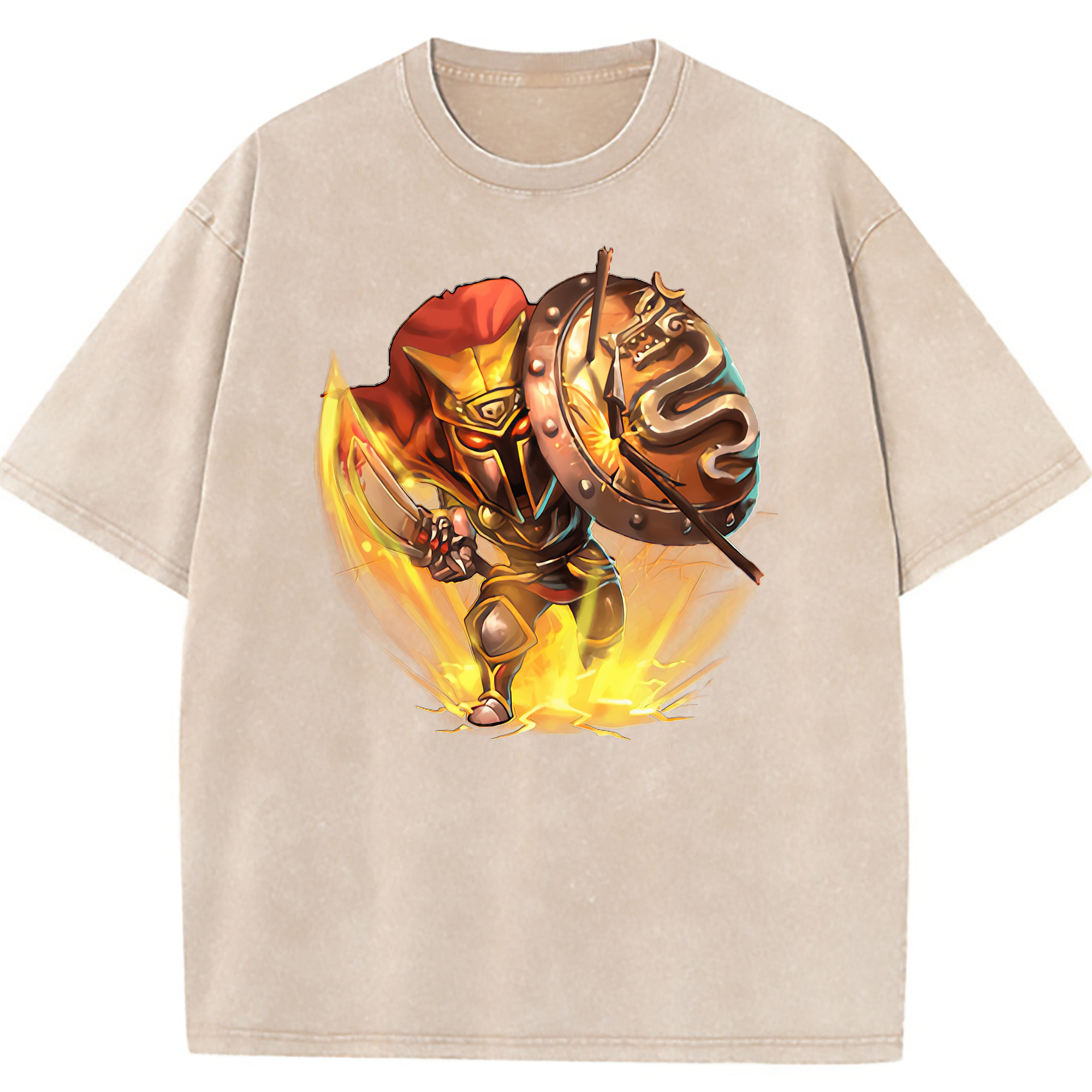 （画像用） リーグ・オブ・レジェンド League of Legends LOL 綿100% ヴィンテージ風 半袖Tシャツ（フロントプリント）
