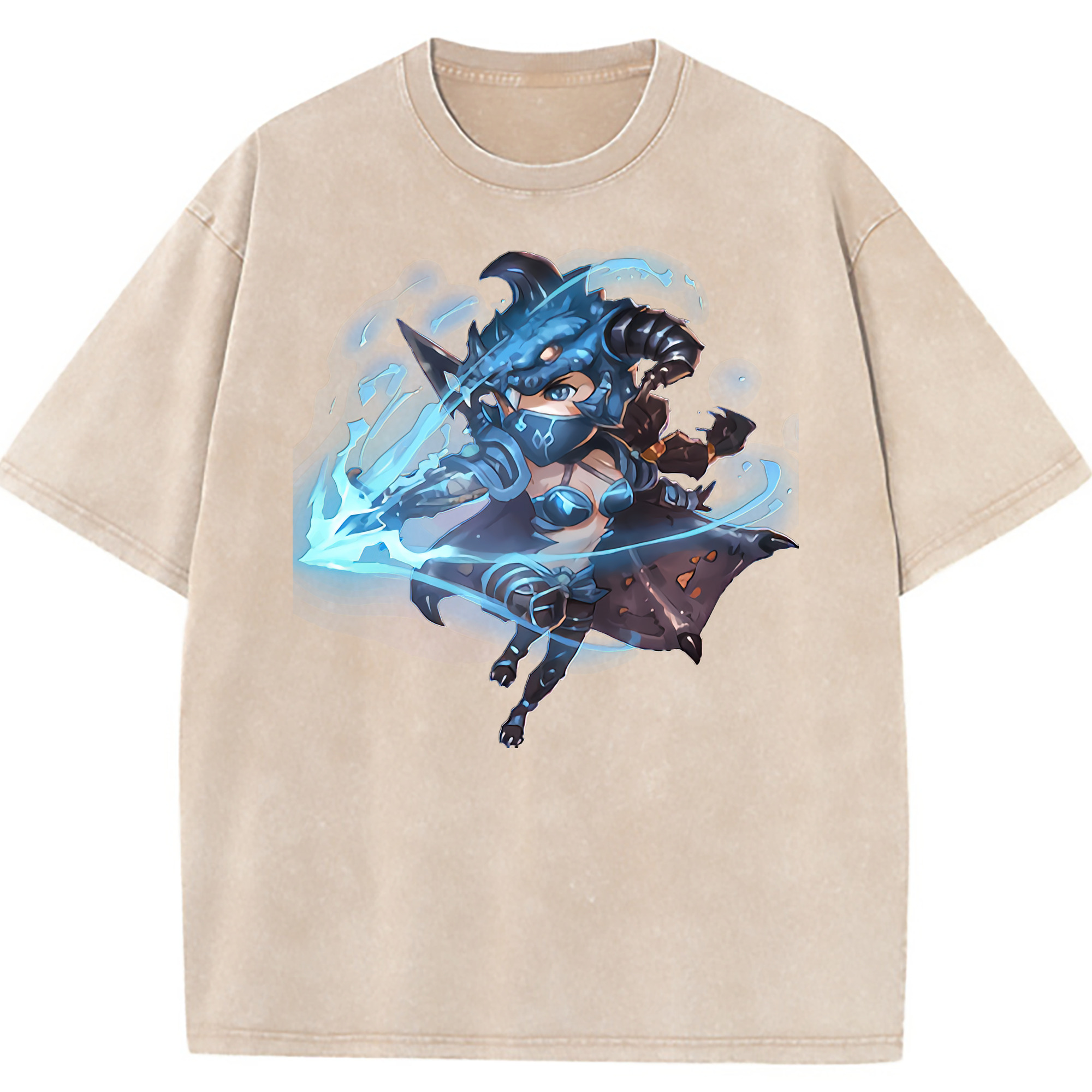 （画像用） リーグ・オブ・レジェンド League of Legends LOL 綿100% ヴィンテージ風 半袖Tシャツ（フロントプリント）