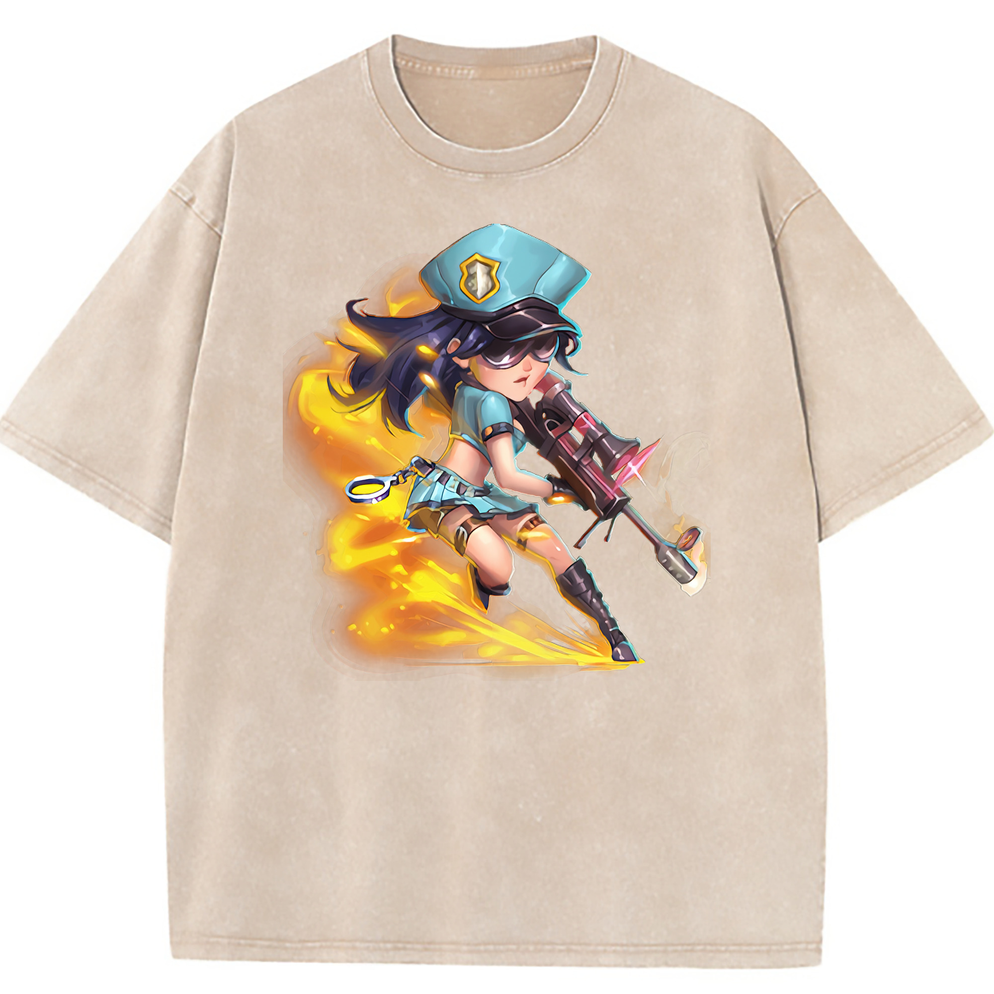 （画像用） リーグ・オブ・レジェンド League of Legends LOL 綿100% ヴィンテージ風 半袖Tシャツ（フロントプリント）