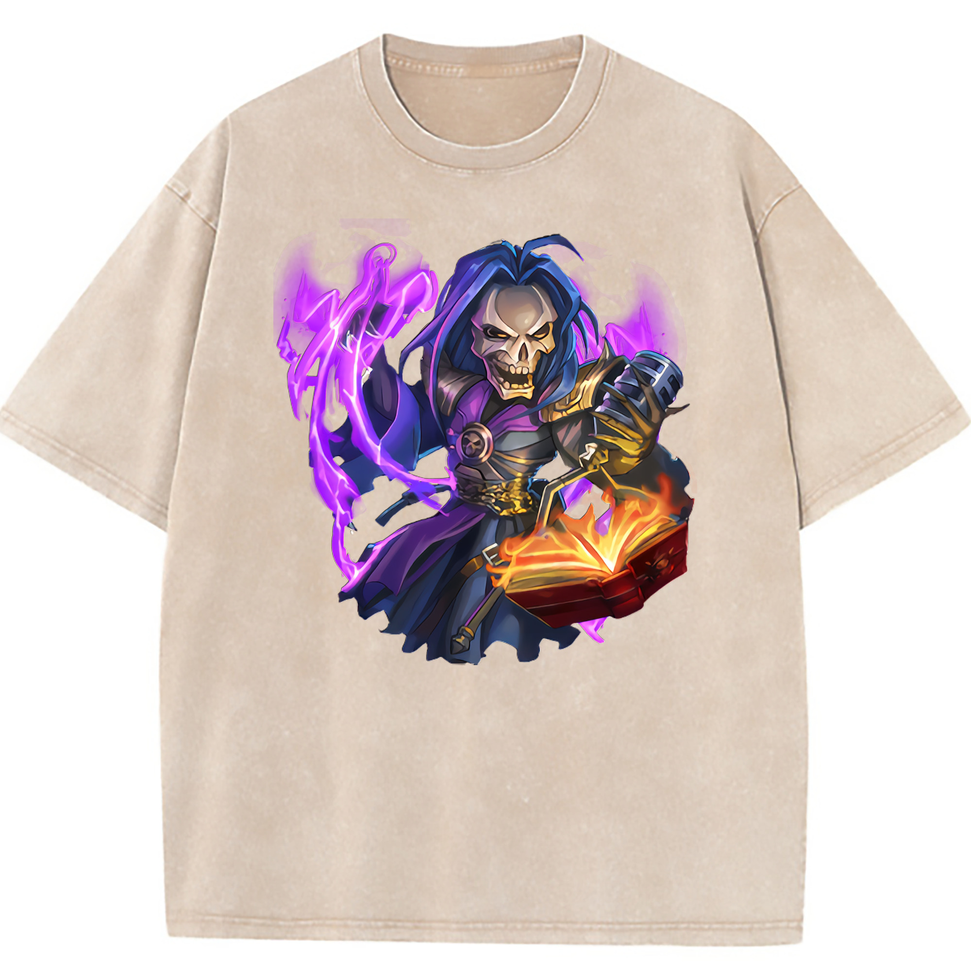 （画像用） リーグ・オブ・レジェンド League of Legends LOL 綿100% ヴィンテージ風 半袖Tシャツ（フロントプリント）