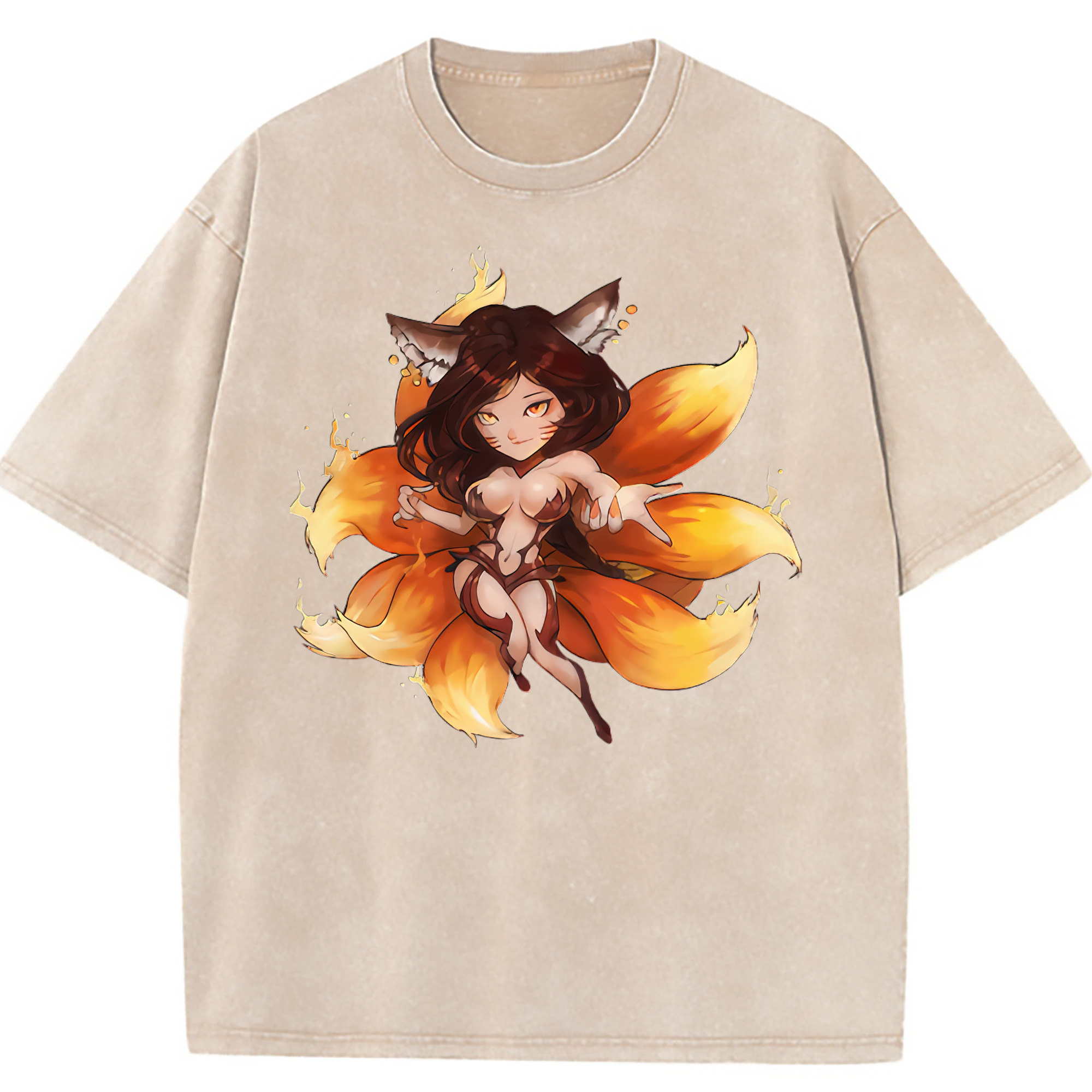（画像用） リーグ・オブ・レジェンド League of Legends LOL 綿100% ヴィンテージ風 半袖Tシャツ（フロントプリント）