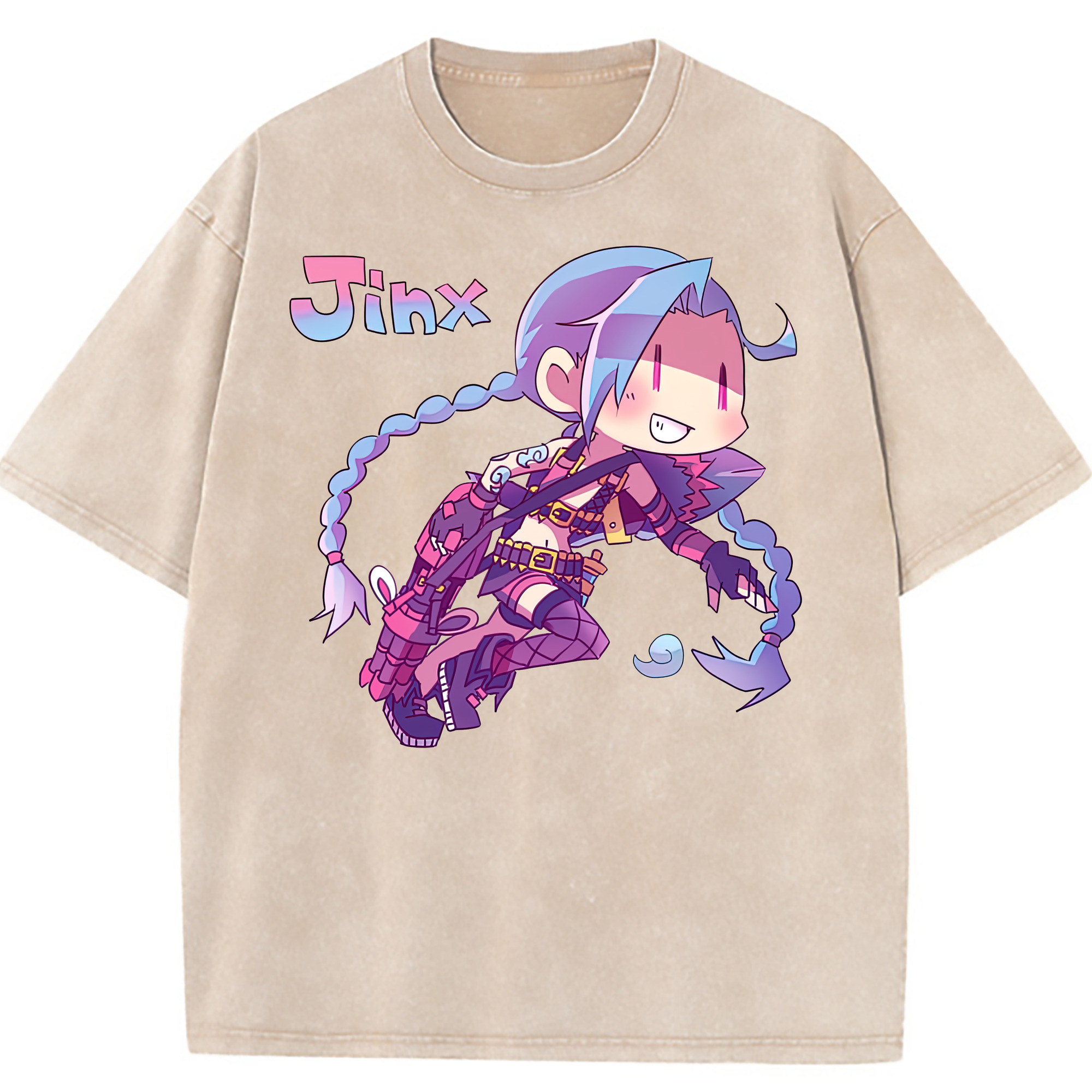 （画像用） リーグ・オブ・レジェンド League of Legends LOL 綿100% ヴィンテージ風 半袖Tシャツ（フロントプリント）