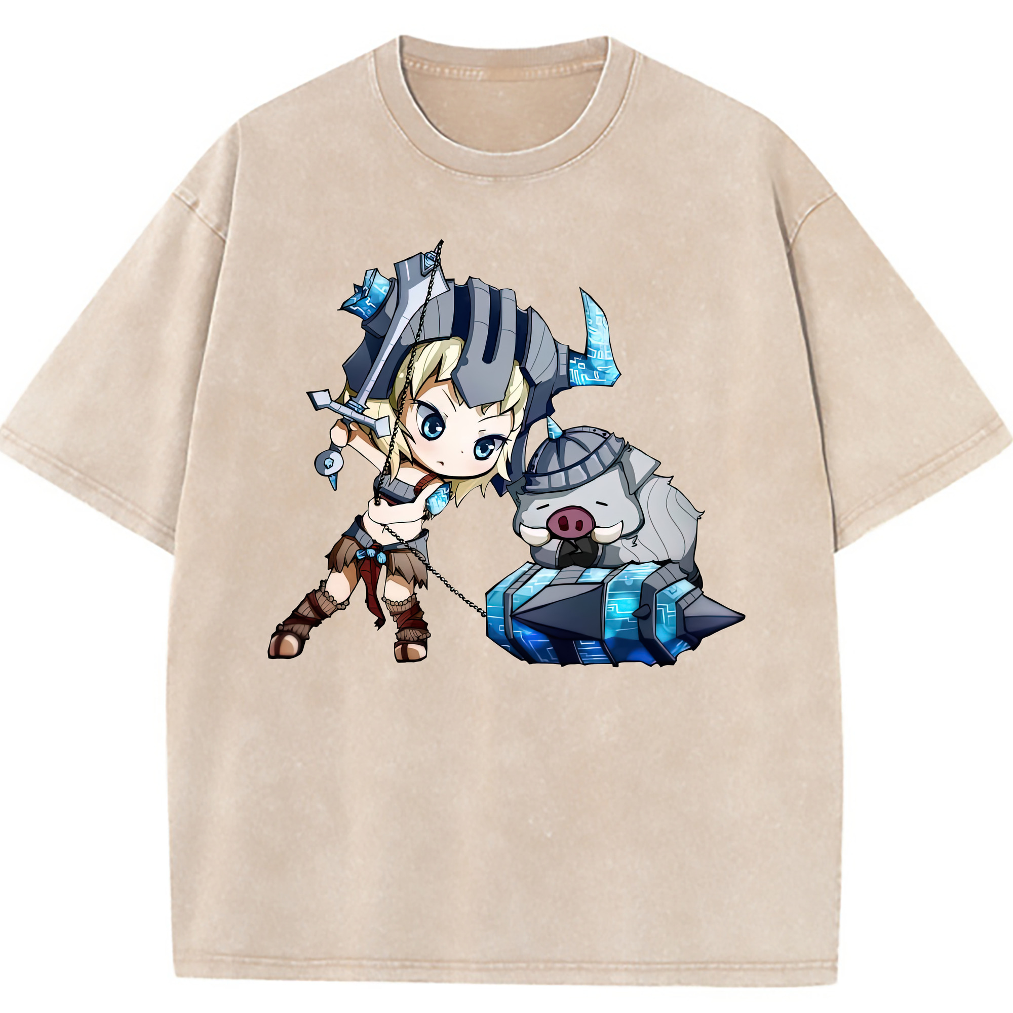 （画像用） リーグ・オブ・レジェンド League of Legends LOL 綿100% ヴィンテージ風 半袖Tシャツ（フロントプリント）