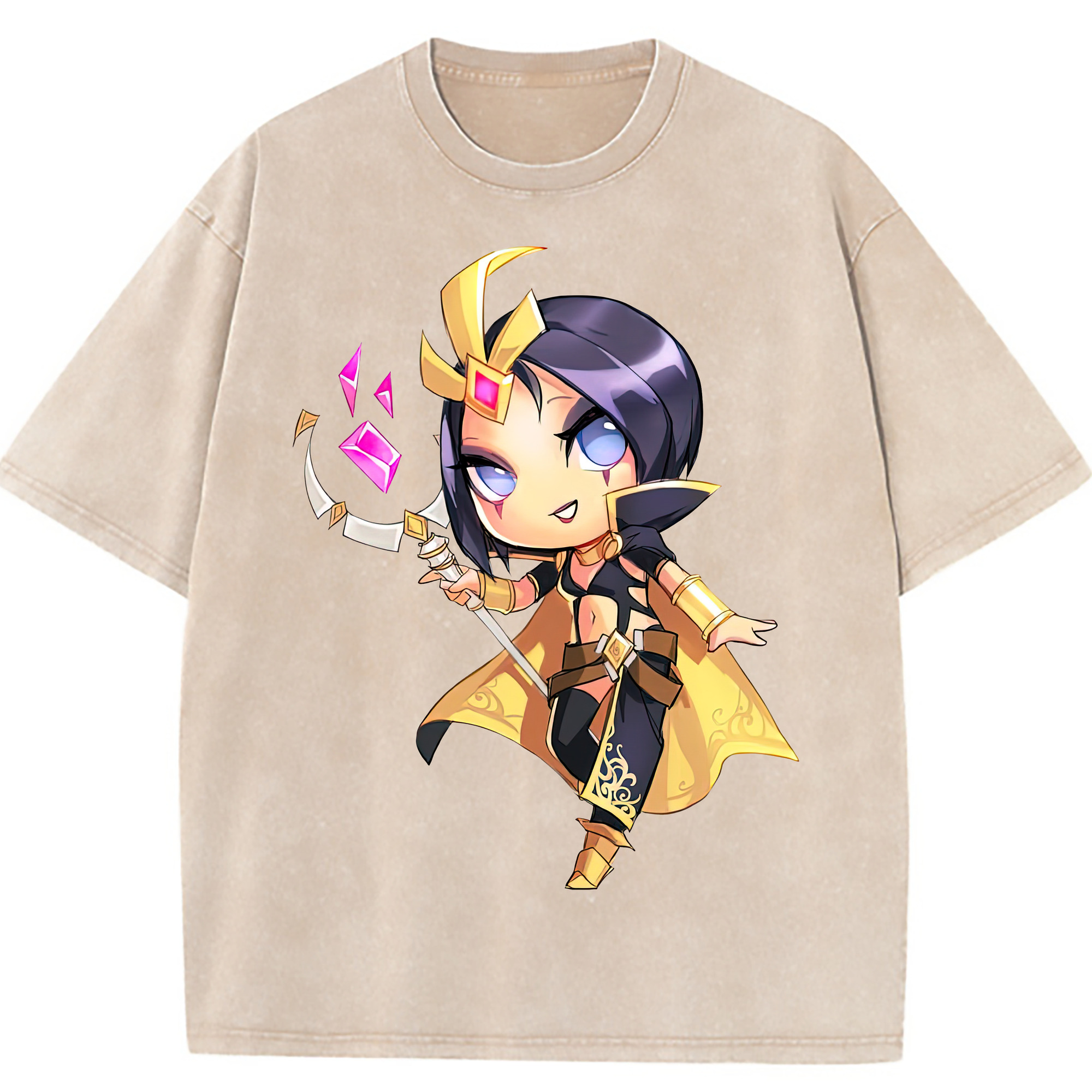 （画像用） リーグ・オブ・レジェンド League of Legends LOL 綿100% ヴィンテージ風 半袖Tシャツ（フロントプリント）
