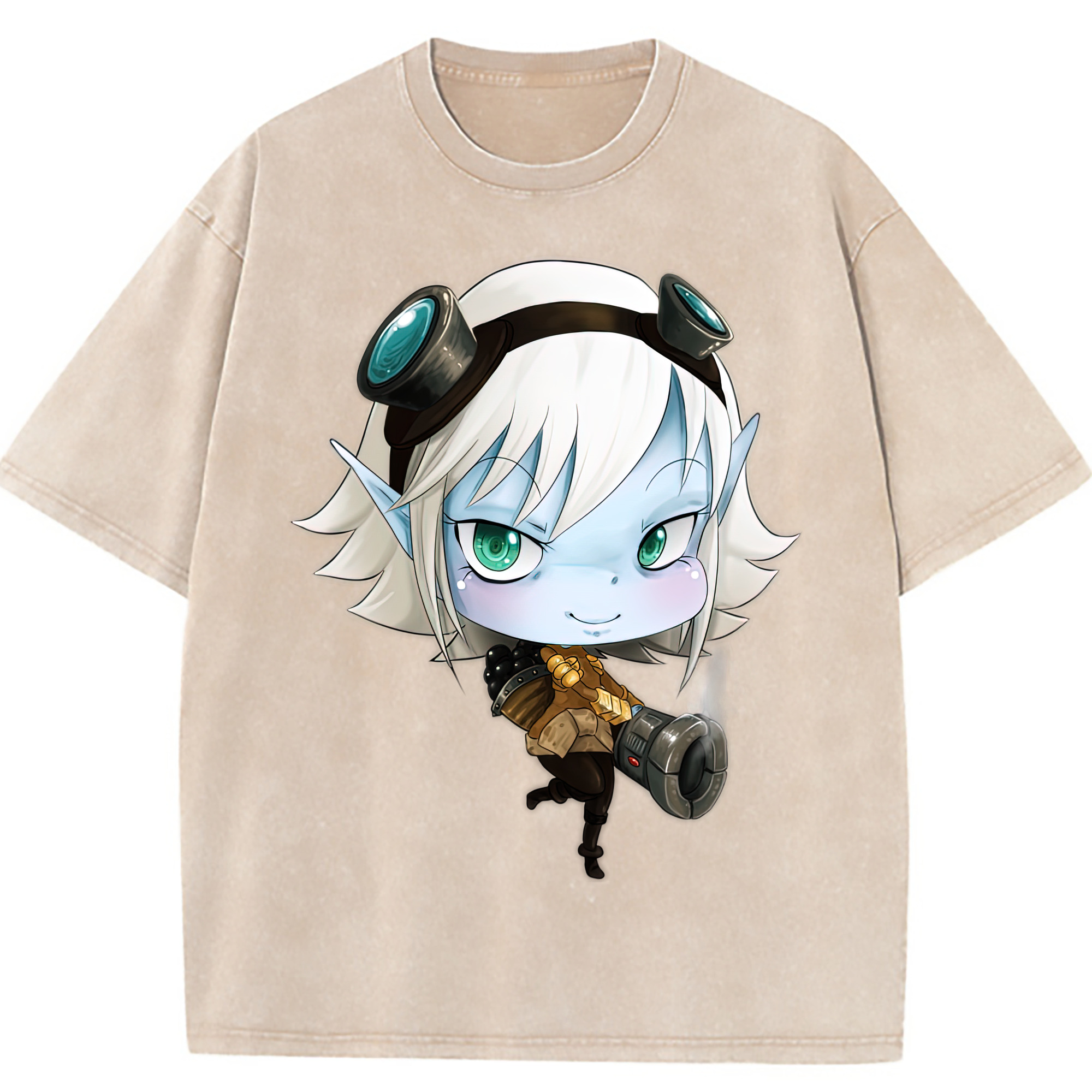（画像用） リーグ・オブ・レジェンド League of Legends LOL 綿100% ヴィンテージ風 半袖Tシャツ（フロントプリント）