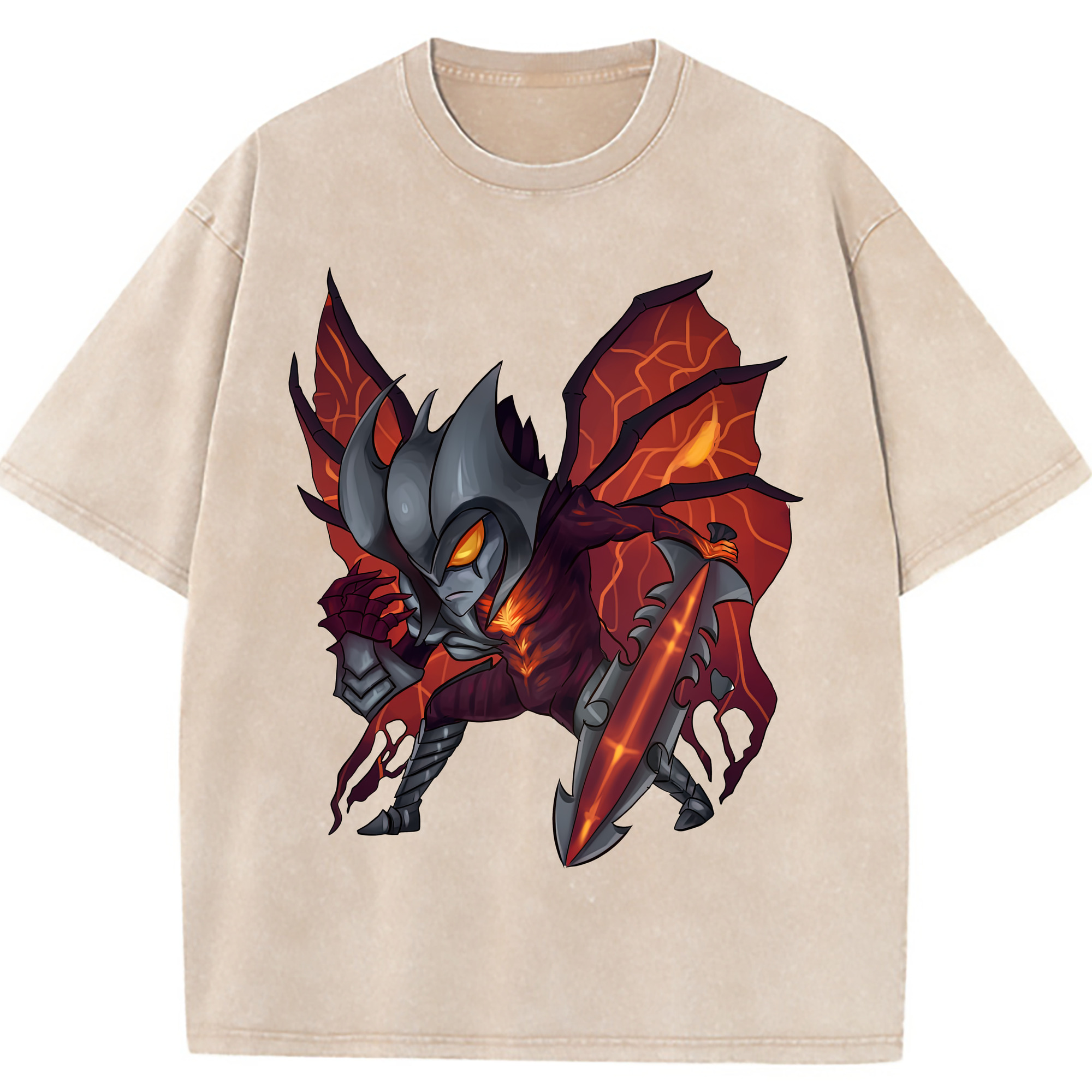 （画像用） リーグ・オブ・レジェンド League of Legends LOL 綿100% ヴィンテージ風 半袖Tシャツ（フロントプリント）