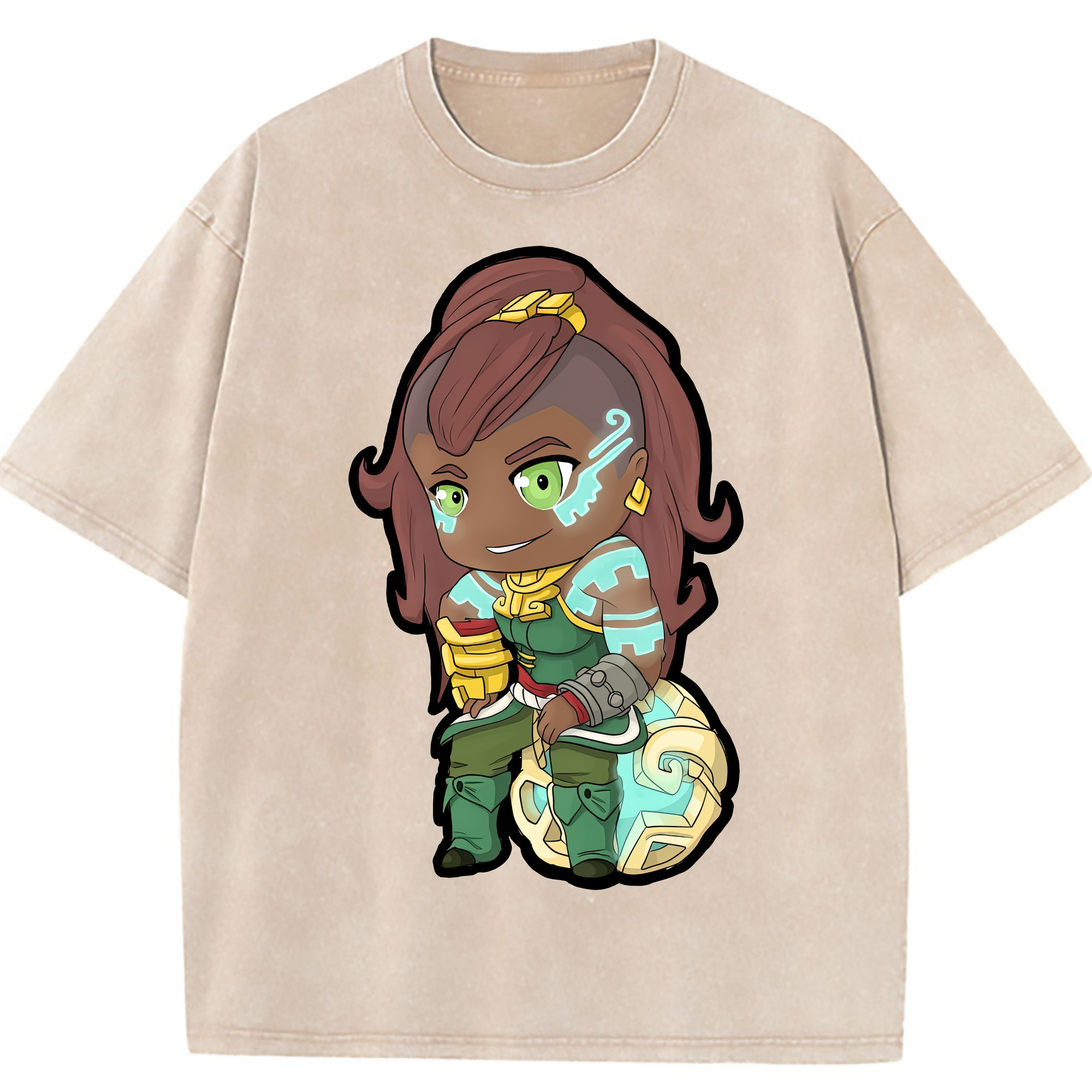 （画像用） リーグ・オブ・レジェンド League of Legends LOL 綿100% ヴィンテージ風 半袖Tシャツ（フロントプリント）