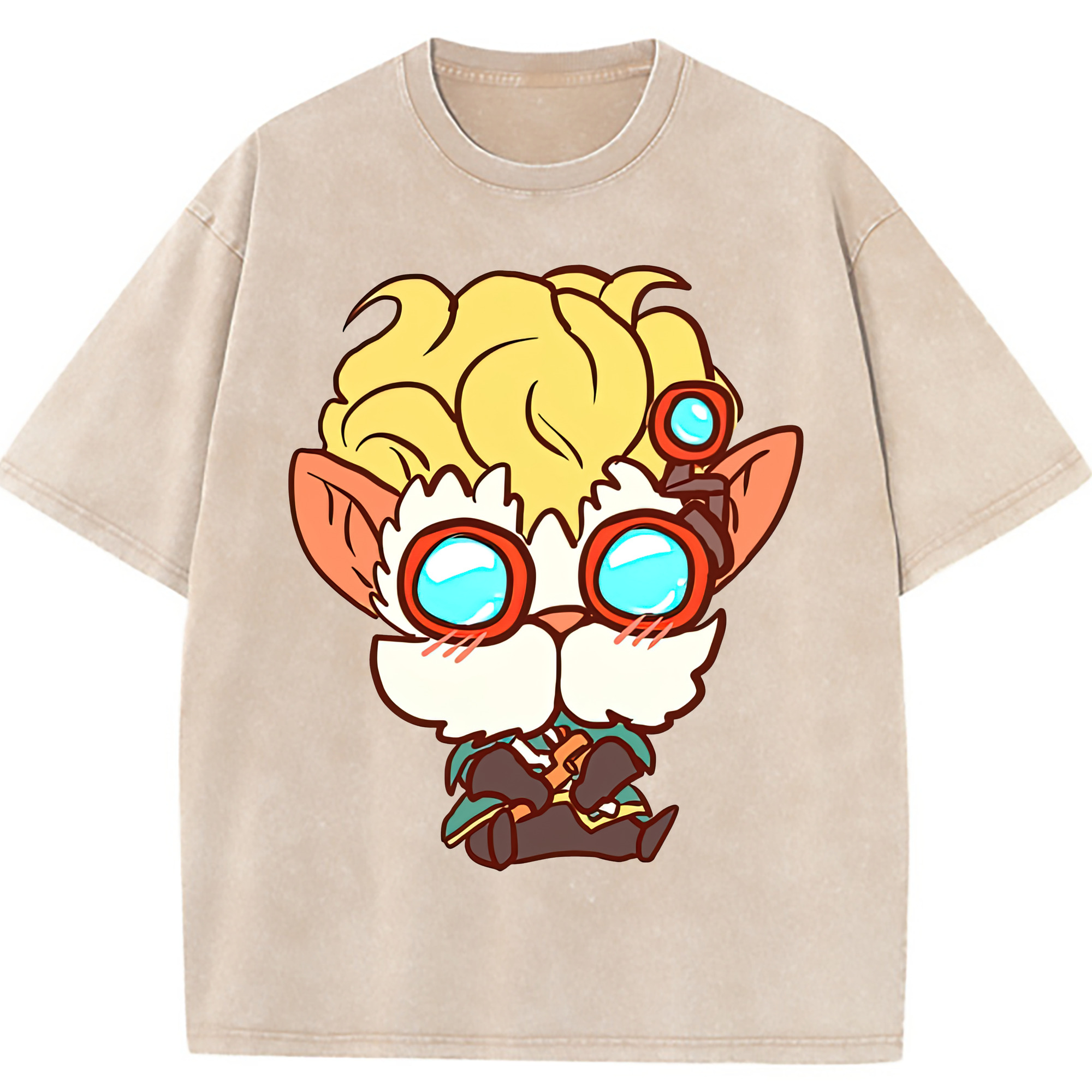 （画像用） リーグ・オブ・レジェンド League of Legends LOL 綿100% ヴィンテージ風 半袖Tシャツ（フロントプリント）