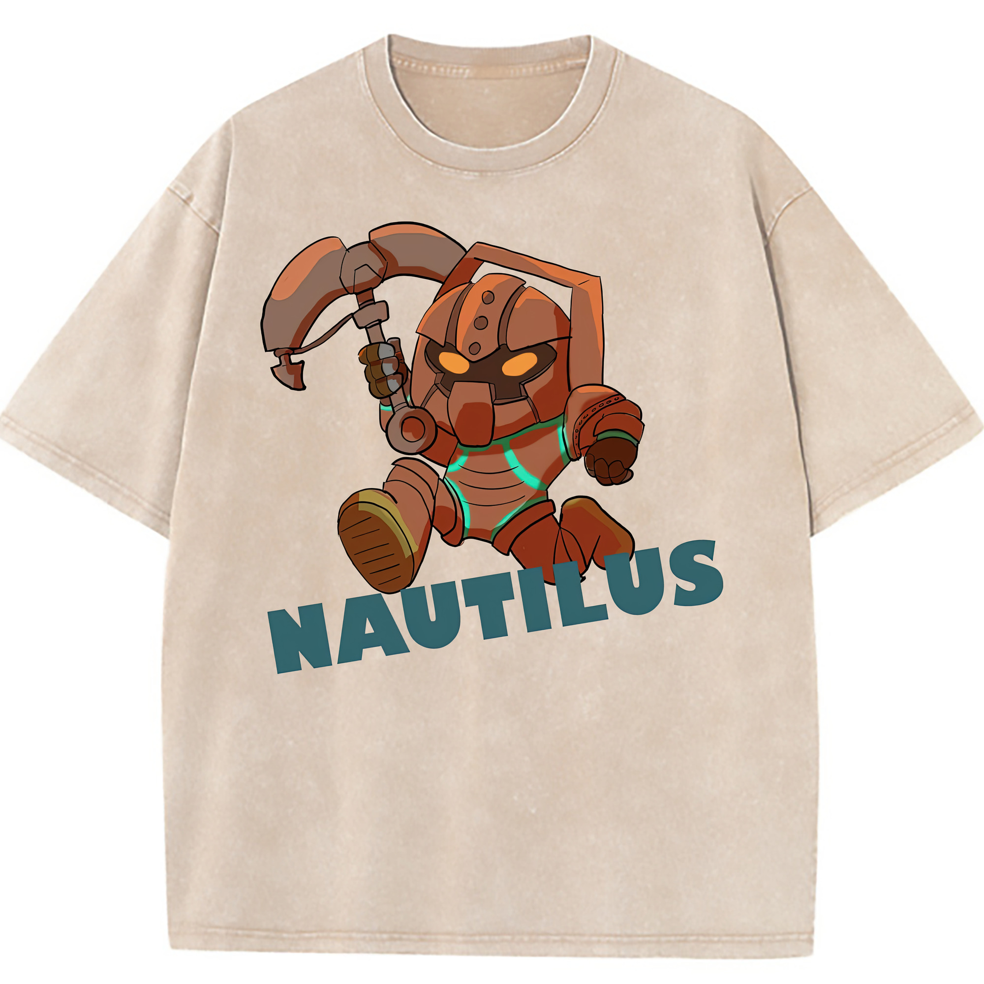 （画像用） リーグ・オブ・レジェンド League of Legends LOL 綿100% ヴィンテージ風 半袖Tシャツ（フロントプリント）