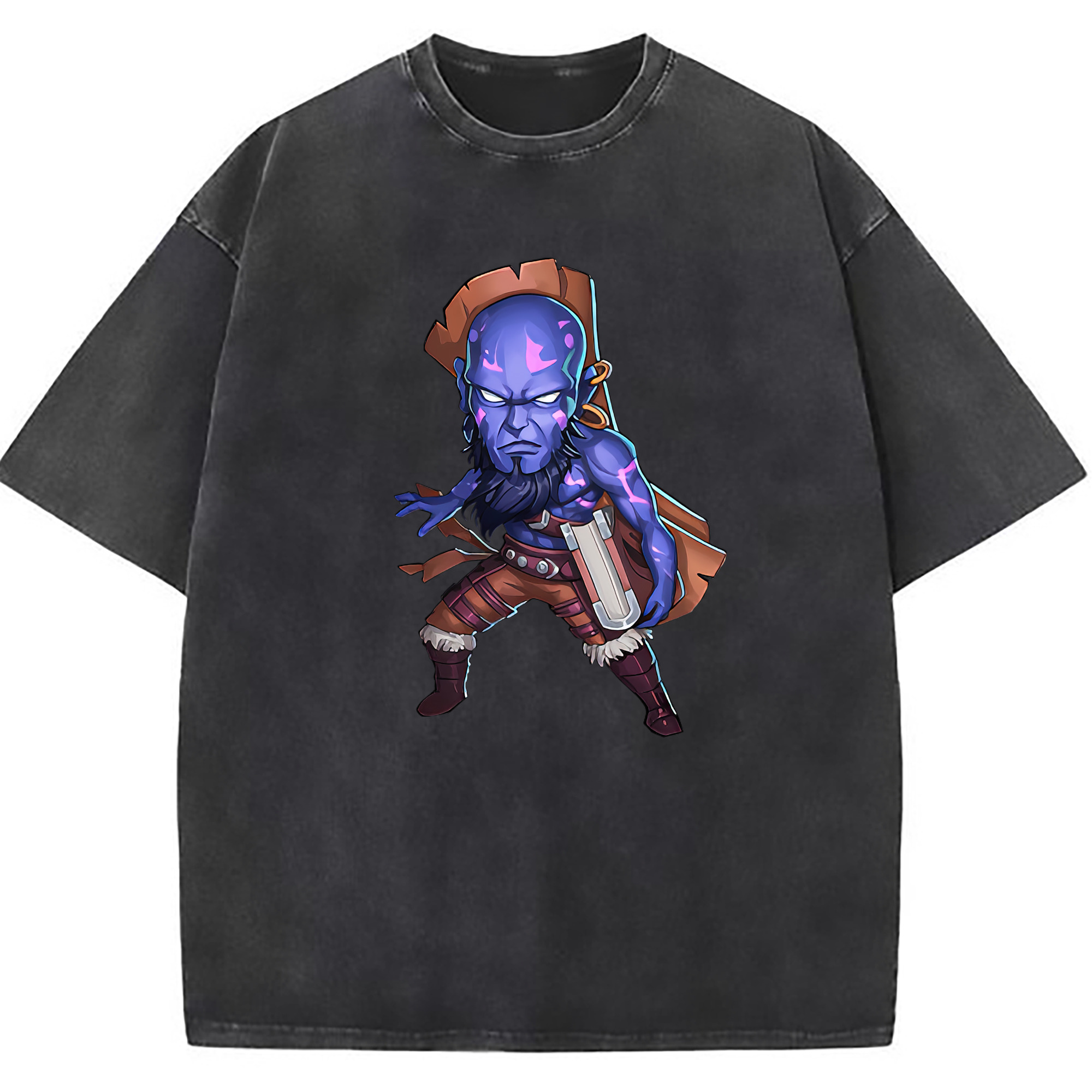 （画像用） リーグ・オブ・レジェンド League of Legends LOL 綿100% ヴィンテージ風 半袖Tシャツ（フロントプリント）