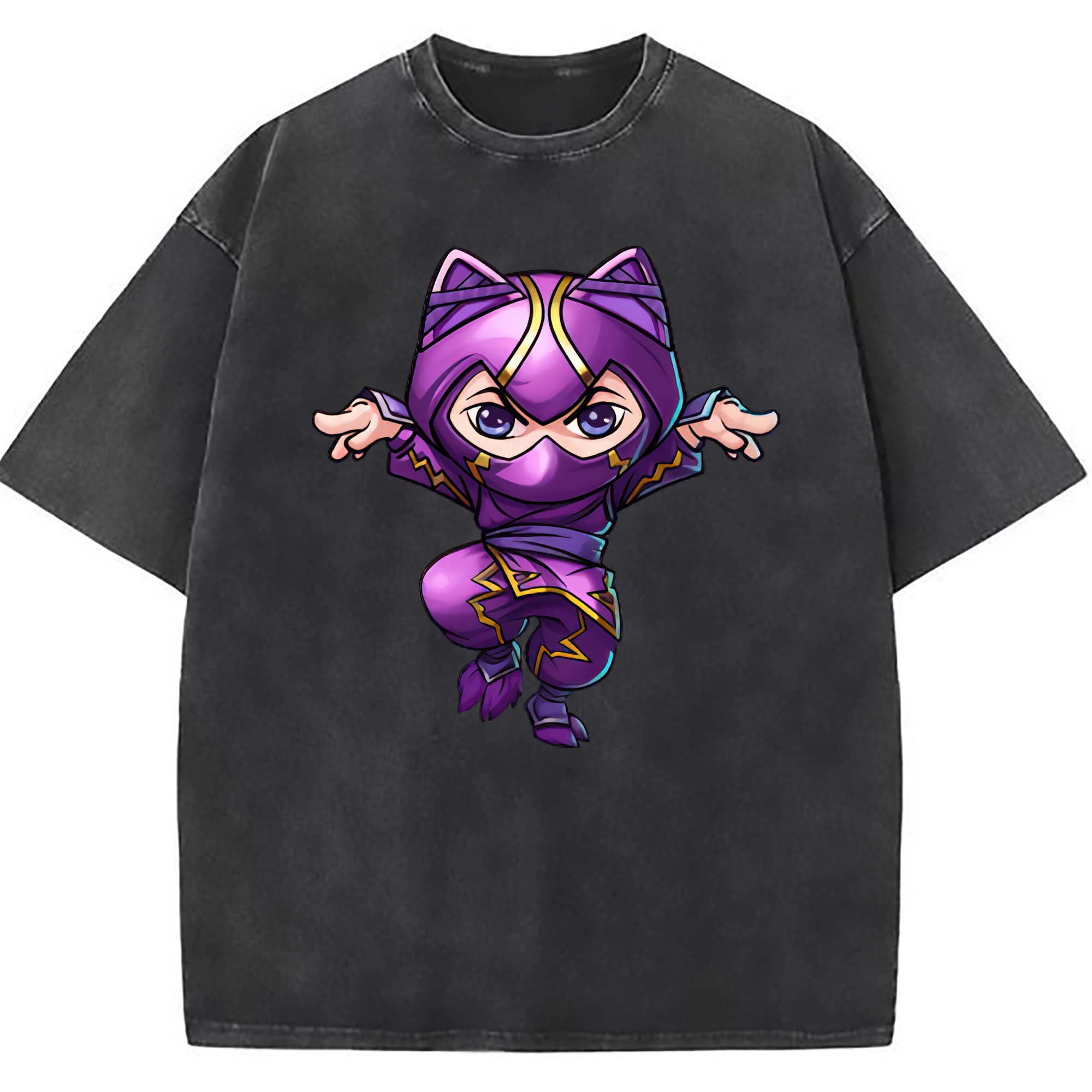 （画像用） リーグ・オブ・レジェンド League of Legends LOL 綿100% ヴィンテージ風 半袖Tシャツ（フロントプリント）