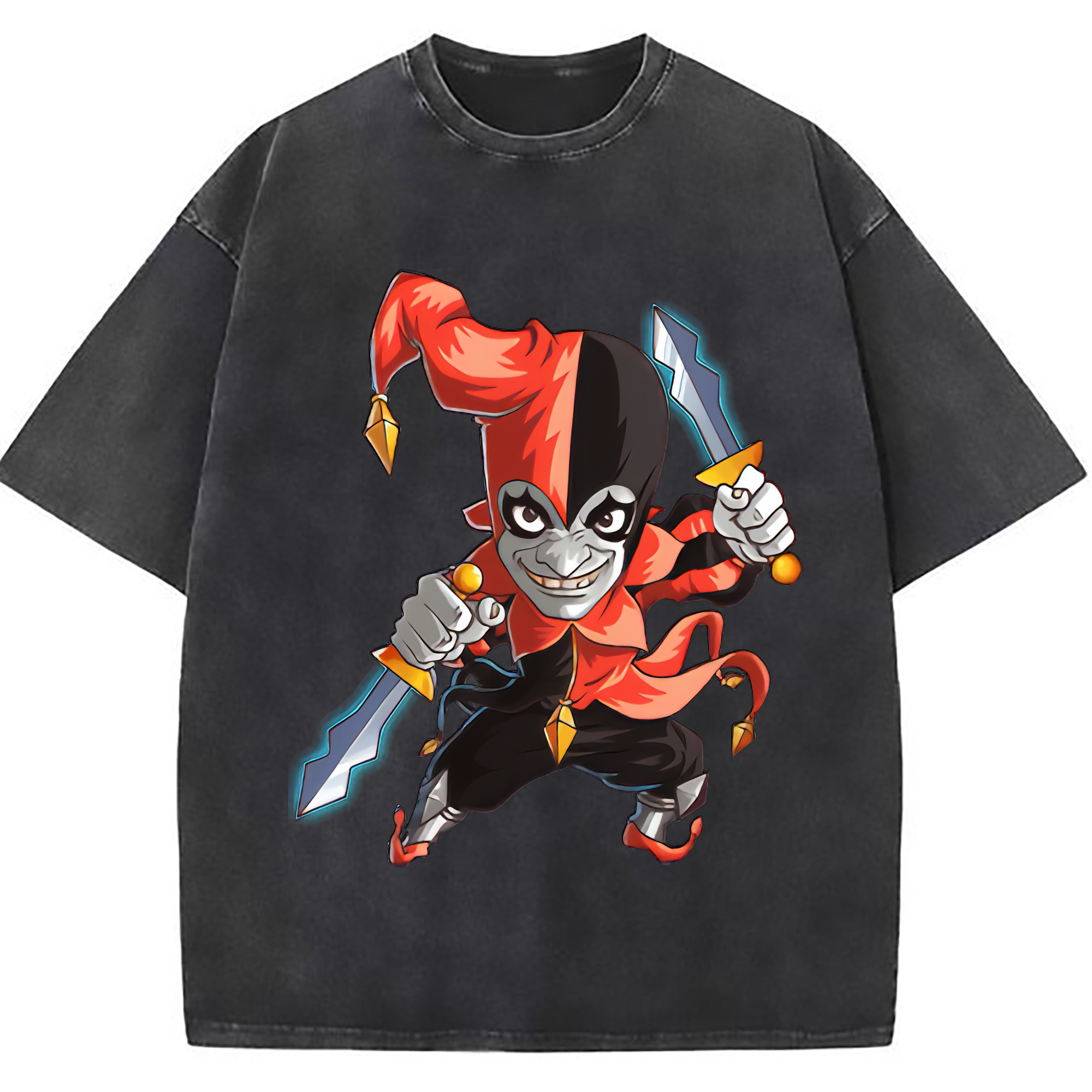（画像用） リーグ・オブ・レジェンド League of Legends LOL 綿100% ヴィンテージ風 半袖Tシャツ（フロントプリント）