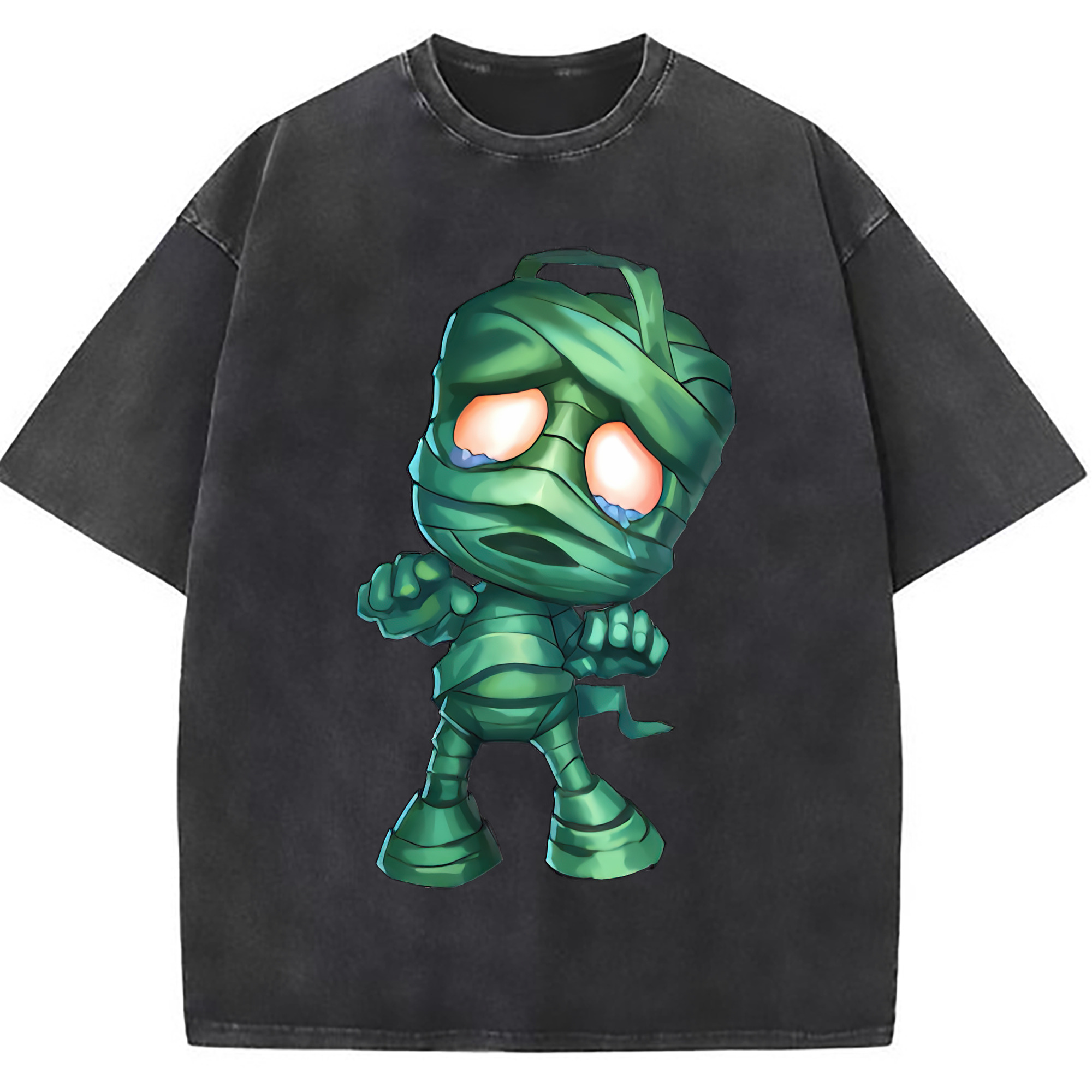 （画像用） リーグ・オブ・レジェンド League of Legends LOL 綿100% ヴィンテージ風 半袖Tシャツ（フロントプリント）
