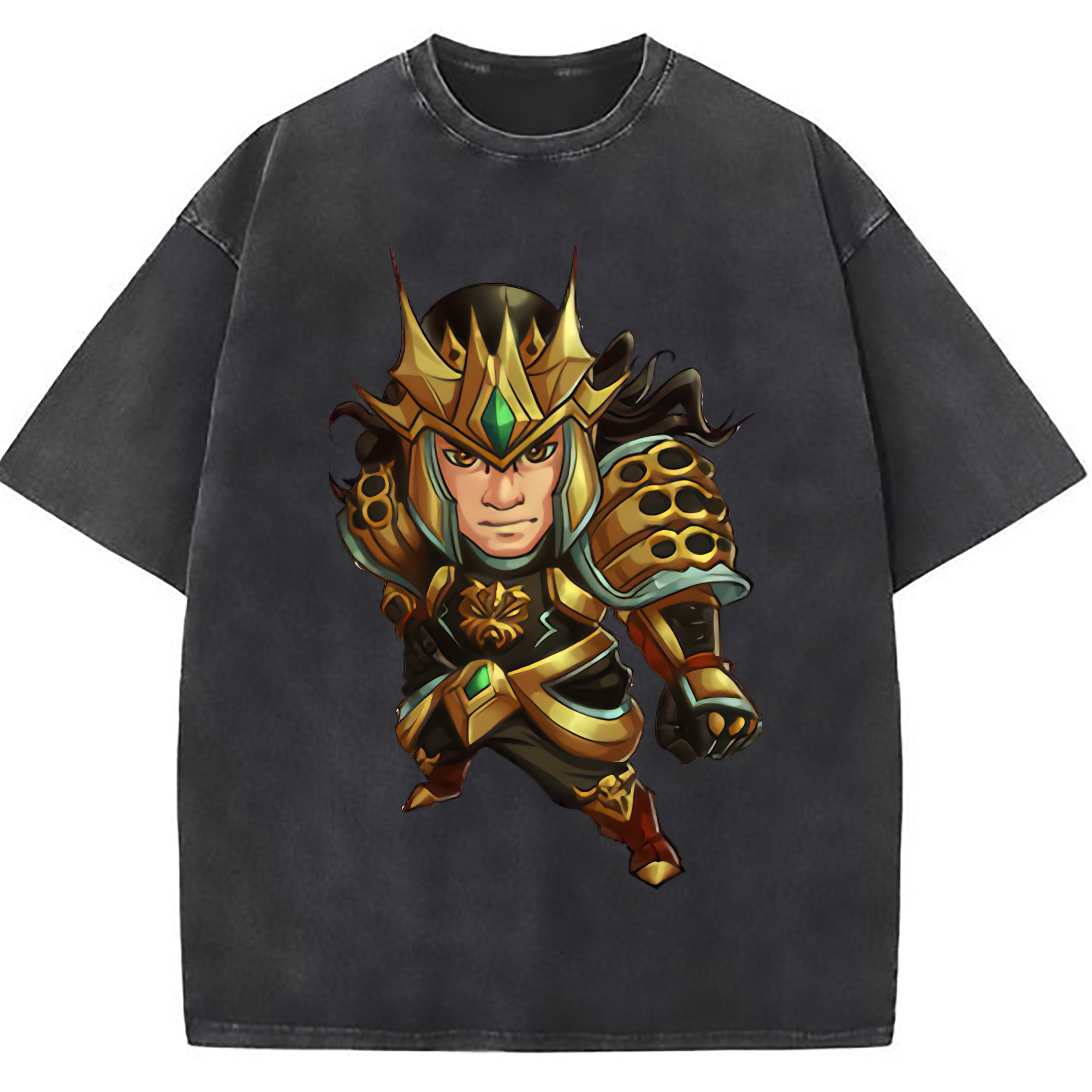 （画像用） リーグ・オブ・レジェンド League of Legends LOL 綿100% ヴィンテージ風 半袖Tシャツ（フロントプリント）