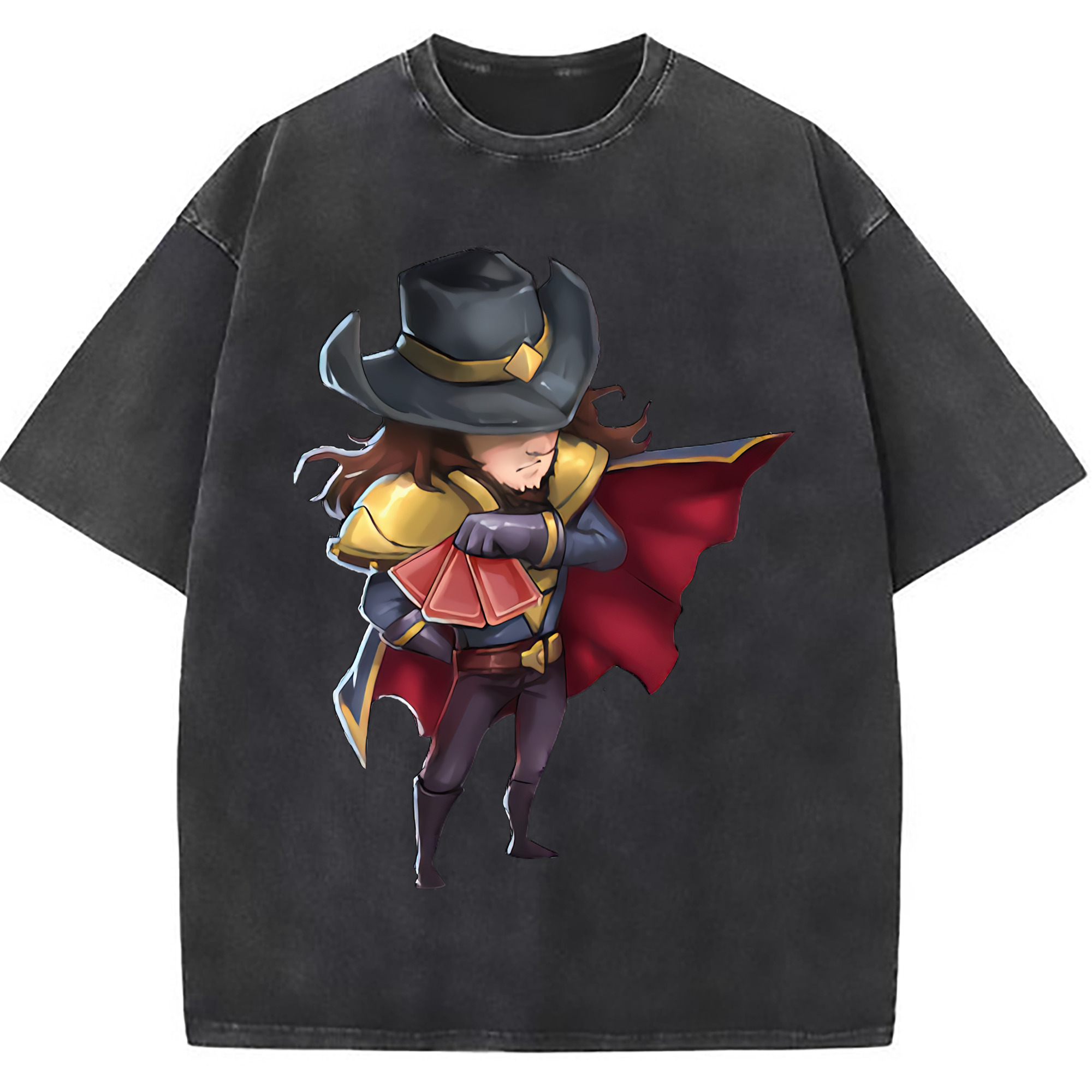 （画像用） リーグ・オブ・レジェンド League of Legends LOL 綿100% ヴィンテージ風 半袖Tシャツ（フロントプリント）