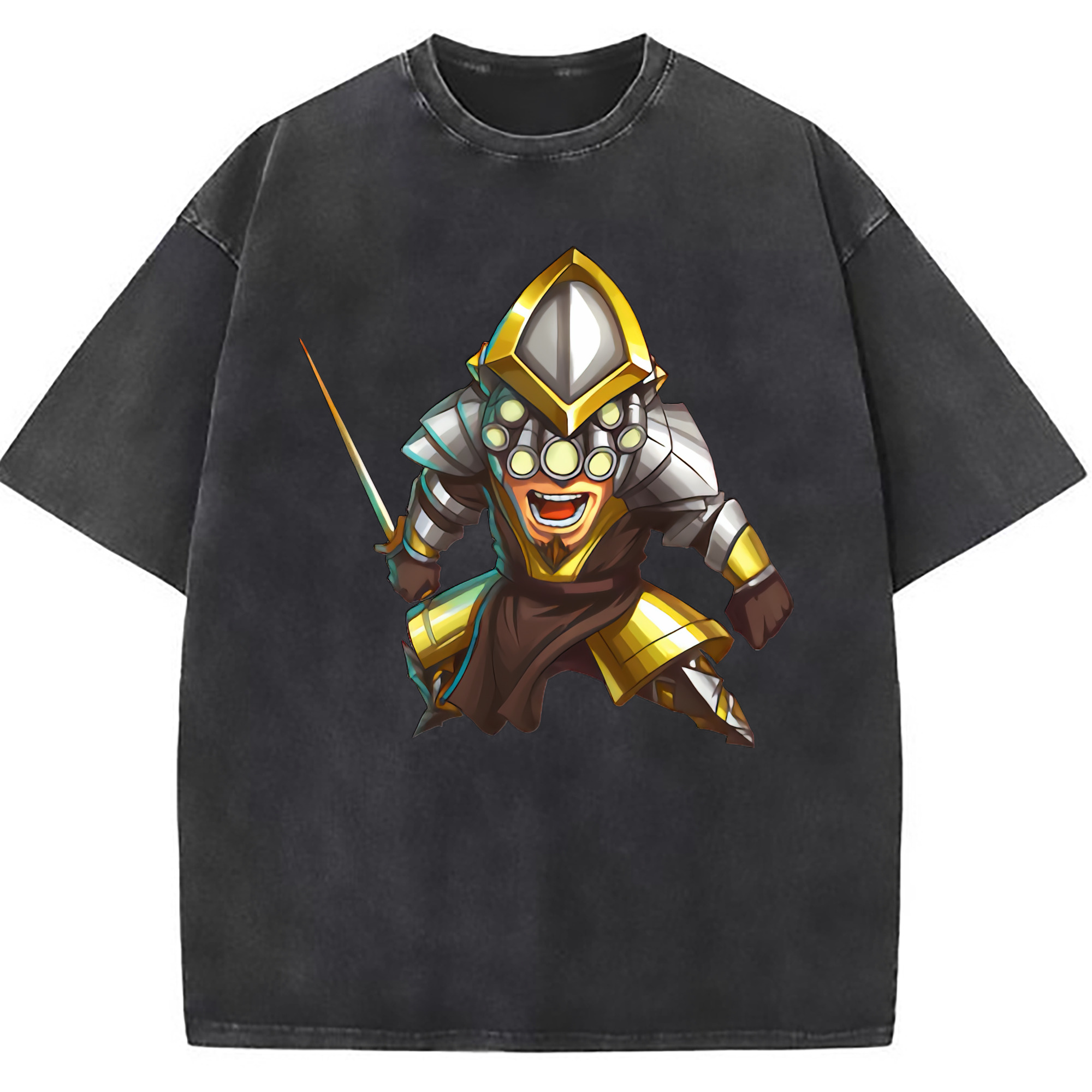 （画像用） リーグ・オブ・レジェンド League of Legends LOL 綿100% ヴィンテージ風 半袖Tシャツ（フロントプリント）