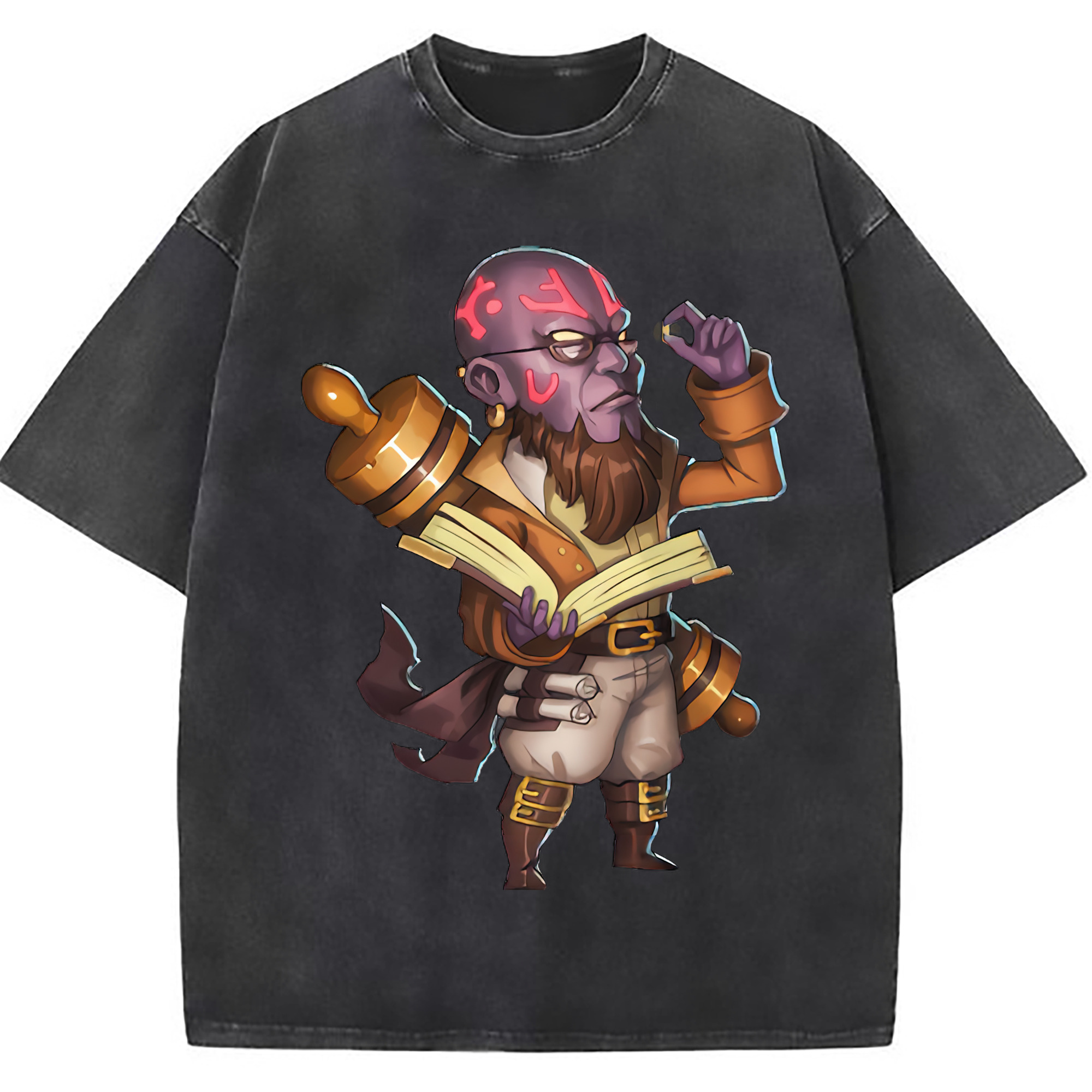 （画像用） リーグ・オブ・レジェンド League of Legends LOL 綿100% ヴィンテージ風 半袖Tシャツ（フロントプリント）