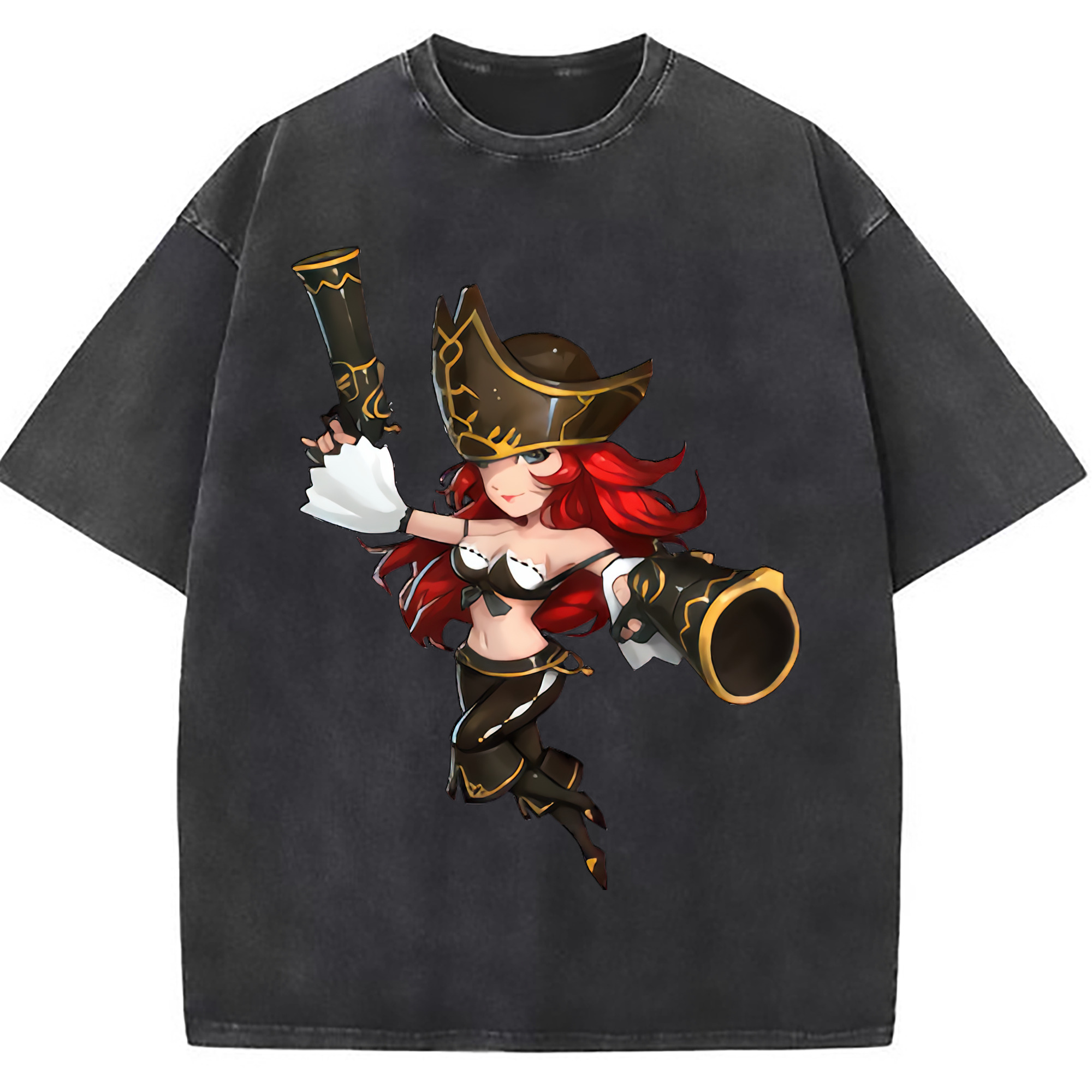 （画像用） リーグ・オブ・レジェンド League of Legends LOL 綿100% ヴィンテージ風 半袖Tシャツ（フロントプリント）