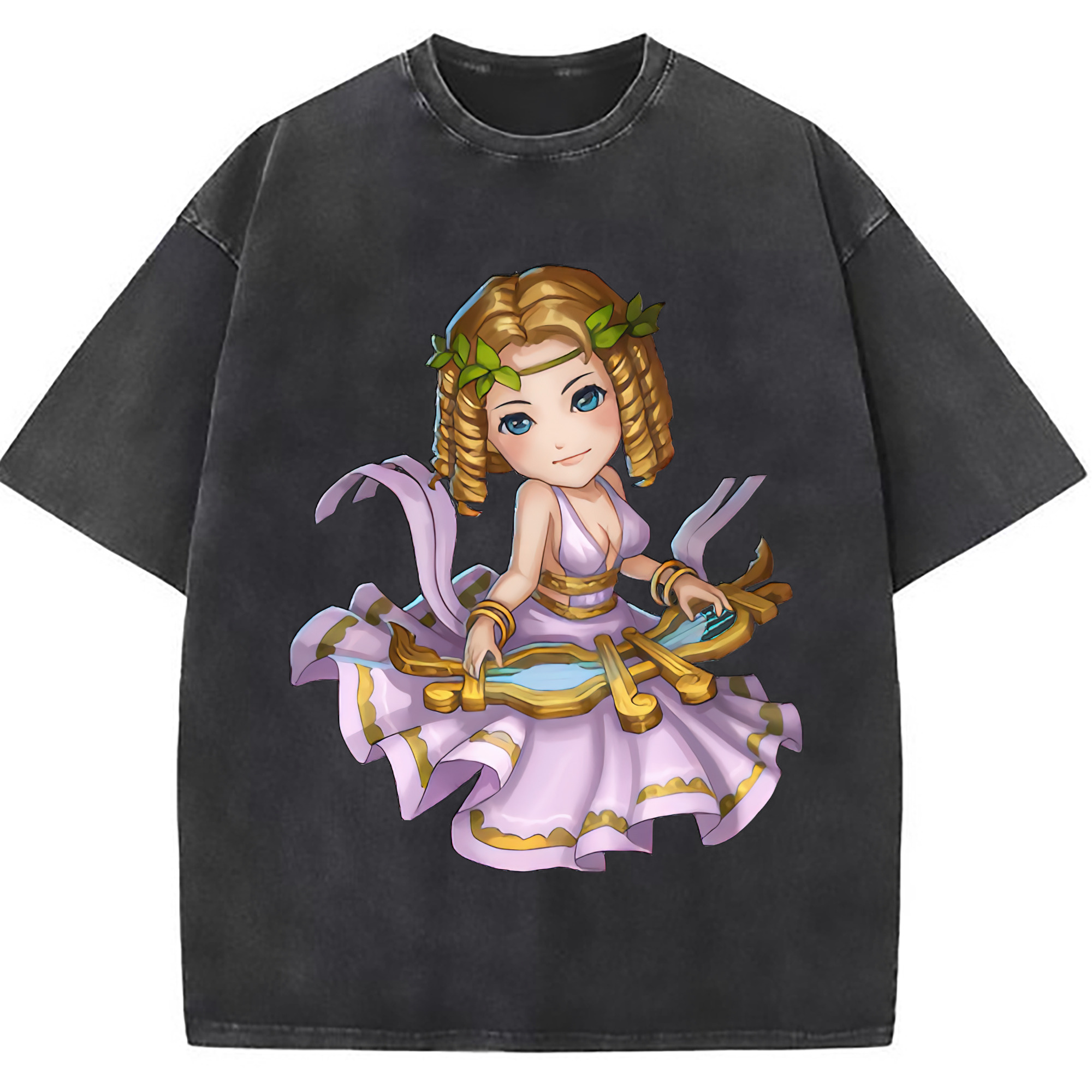 （画像用） リーグ・オブ・レジェンド League of Legends LOL 綿100% ヴィンテージ風 半袖Tシャツ（フロントプリント）