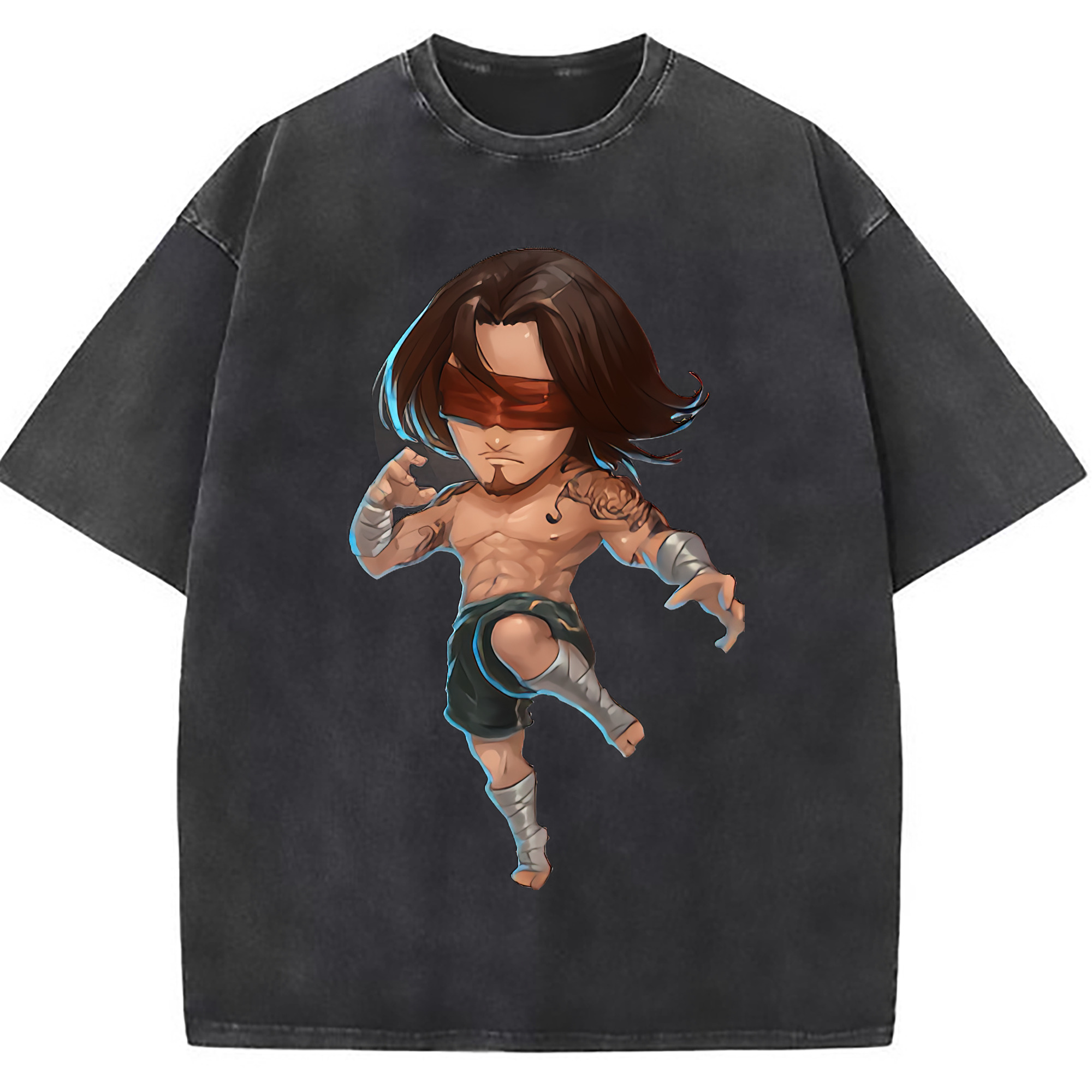 （画像用） リーグ・オブ・レジェンド League of Legends LOL 綿100% ヴィンテージ風 半袖Tシャツ（フロントプリント）