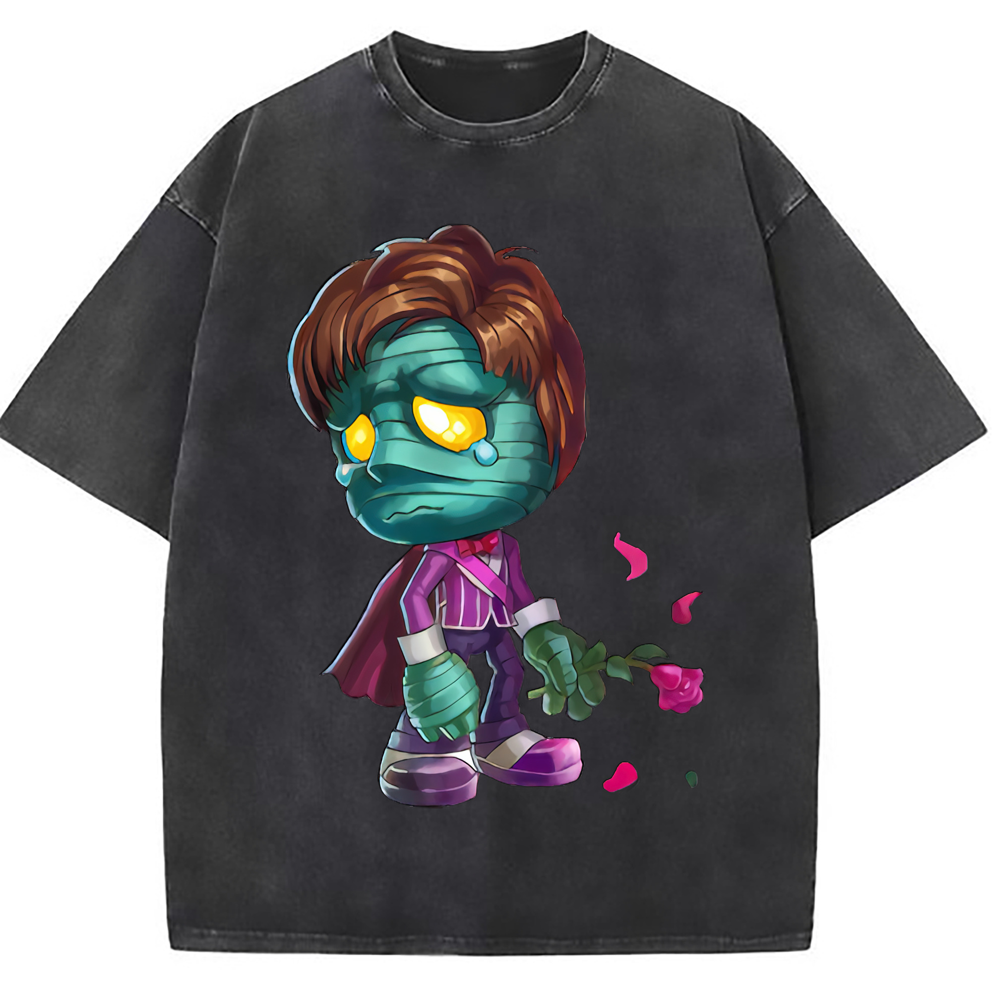 （画像用） リーグ・オブ・レジェンド League of Legends LOL 綿100% ヴィンテージ風 半袖Tシャツ（フロントプリント）