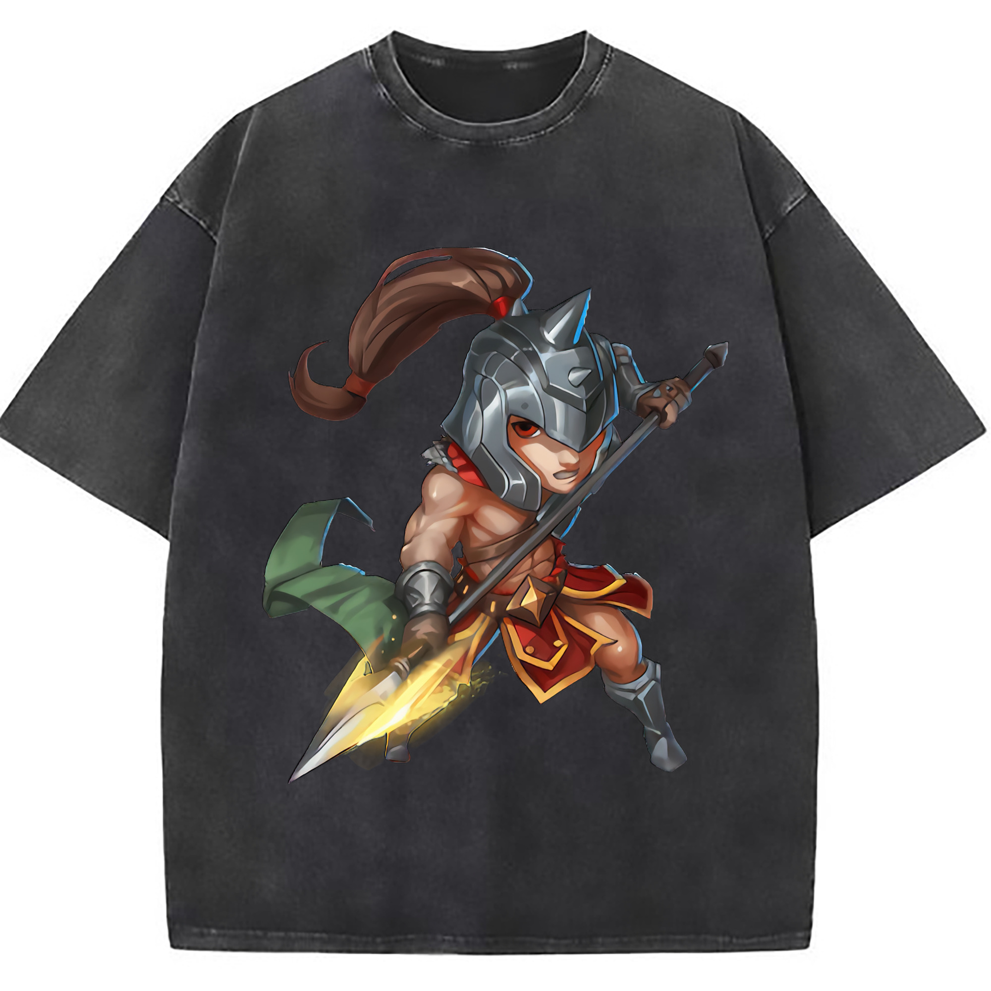（画像用） リーグ・オブ・レジェンド League of Legends LOL 綿100% ヴィンテージ風 半袖Tシャツ（フロントプリント）