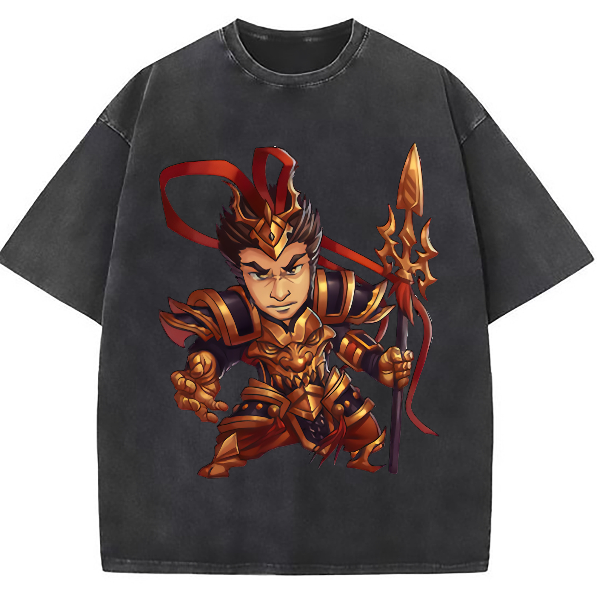 （画像用） リーグ・オブ・レジェンド League of Legends LOL 綿100% ヴィンテージ風 半袖Tシャツ（フロントプリント）