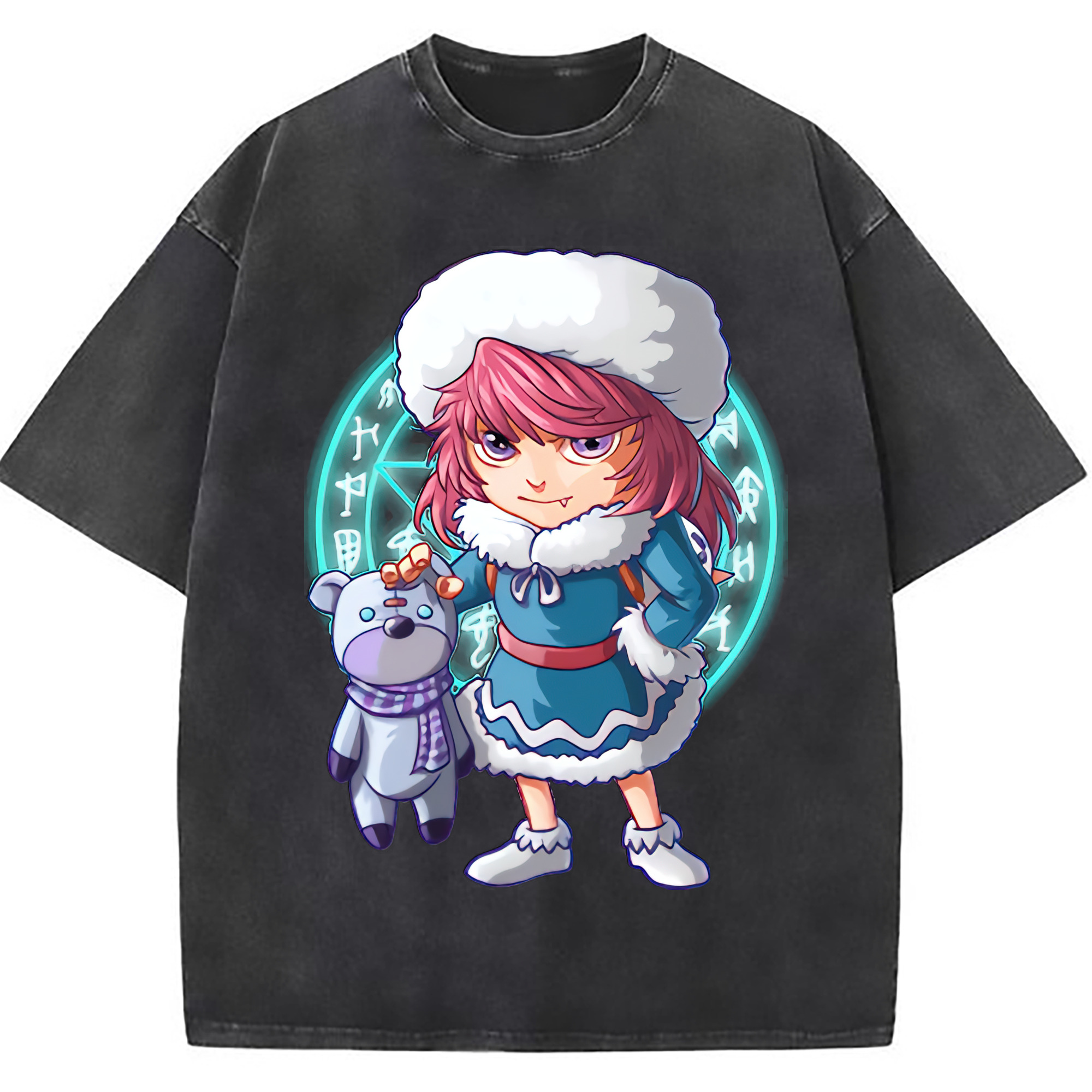 （画像用） リーグ・オブ・レジェンド League of Legends LOL 綿100% ヴィンテージ風 半袖Tシャツ（フロントプリント）