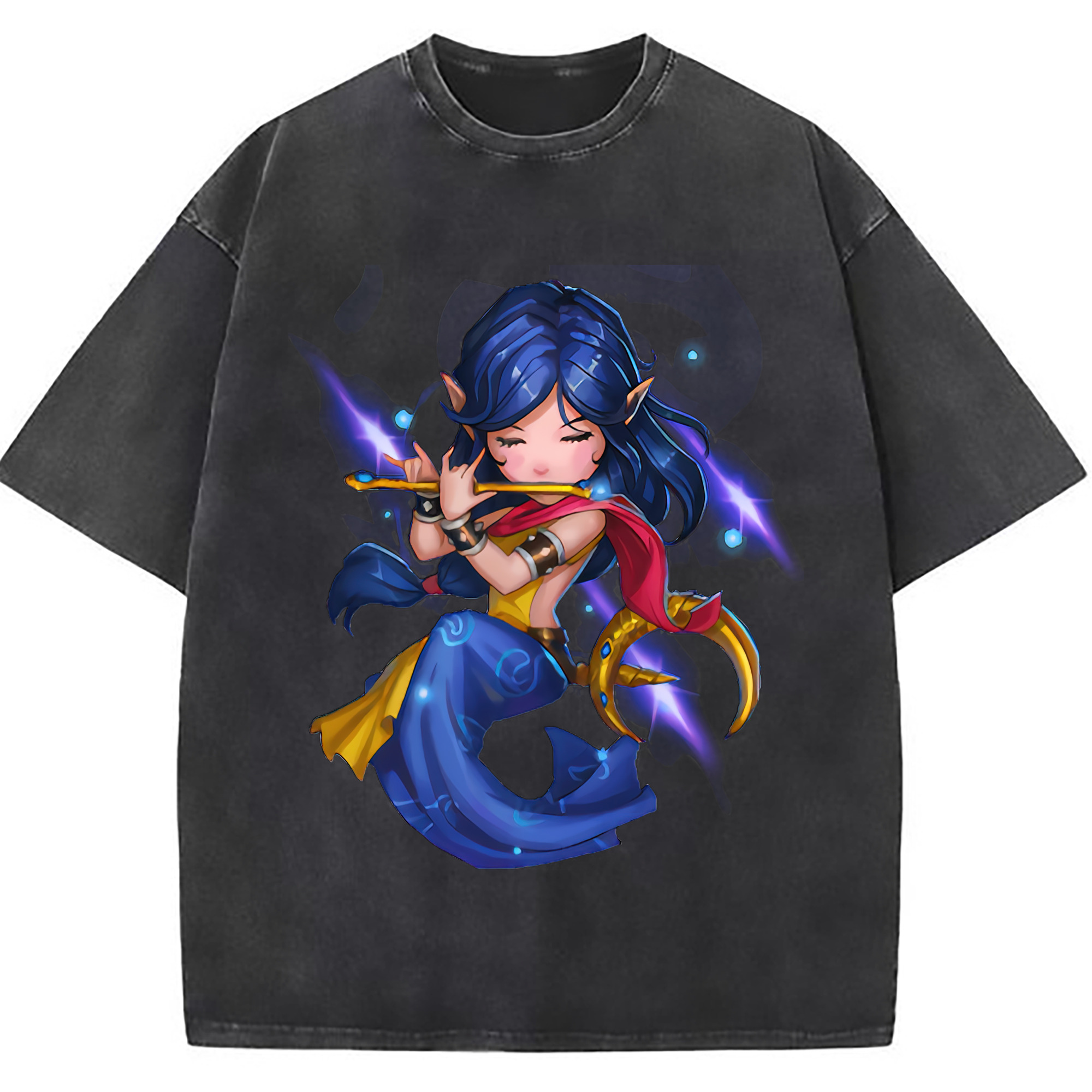 （画像用） リーグ・オブ・レジェンド League of Legends LOL 綿100% ヴィンテージ風 半袖Tシャツ（フロントプリント）