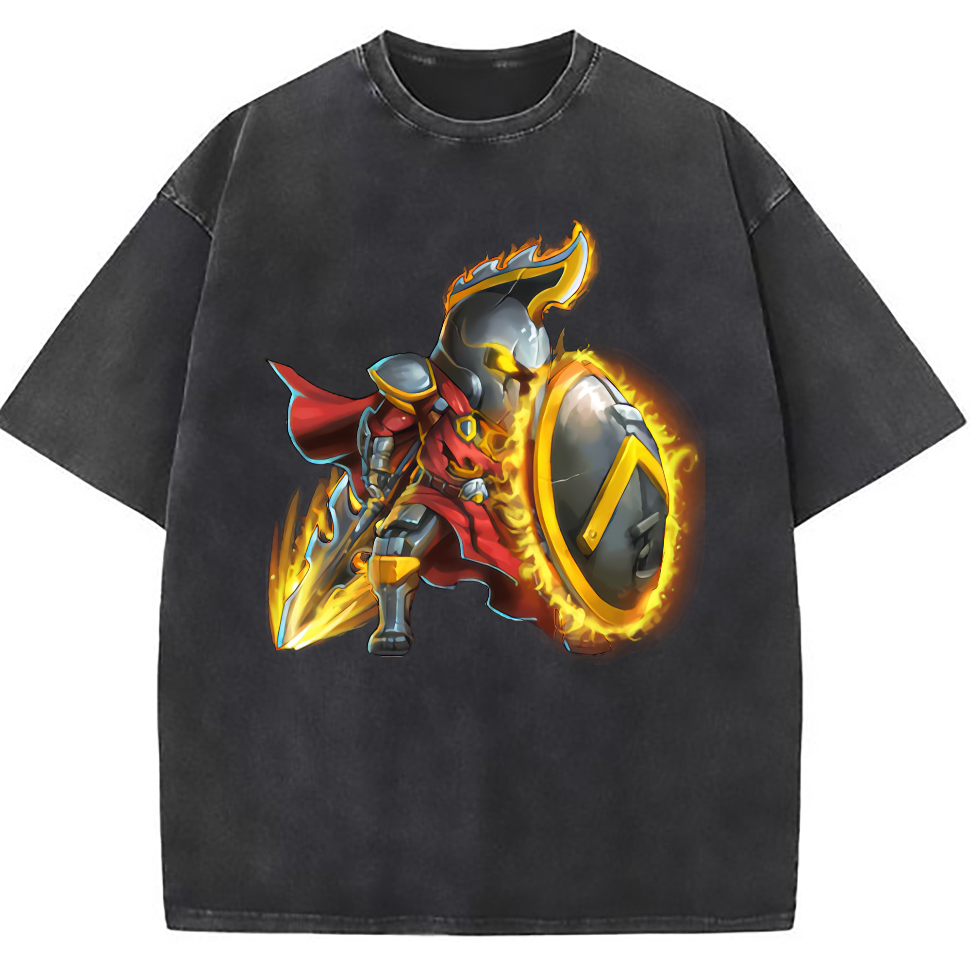 （画像用） リーグ・オブ・レジェンド League of Legends LOL 綿100% ヴィンテージ風 半袖Tシャツ（フロントプリント）