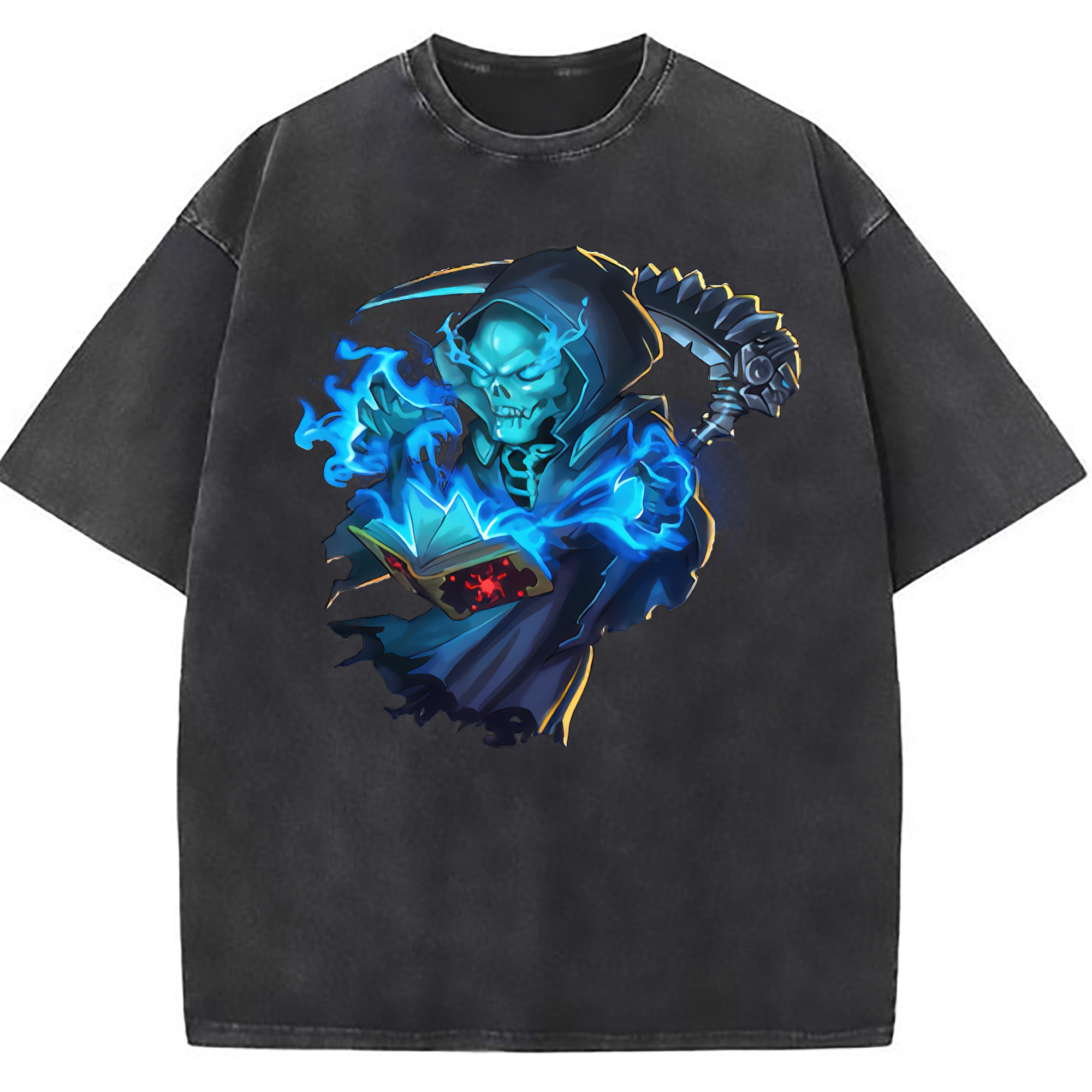 （画像用） リーグ・オブ・レジェンド League of Legends LOL 綿100% ヴィンテージ風 半袖Tシャツ（フロントプリント）