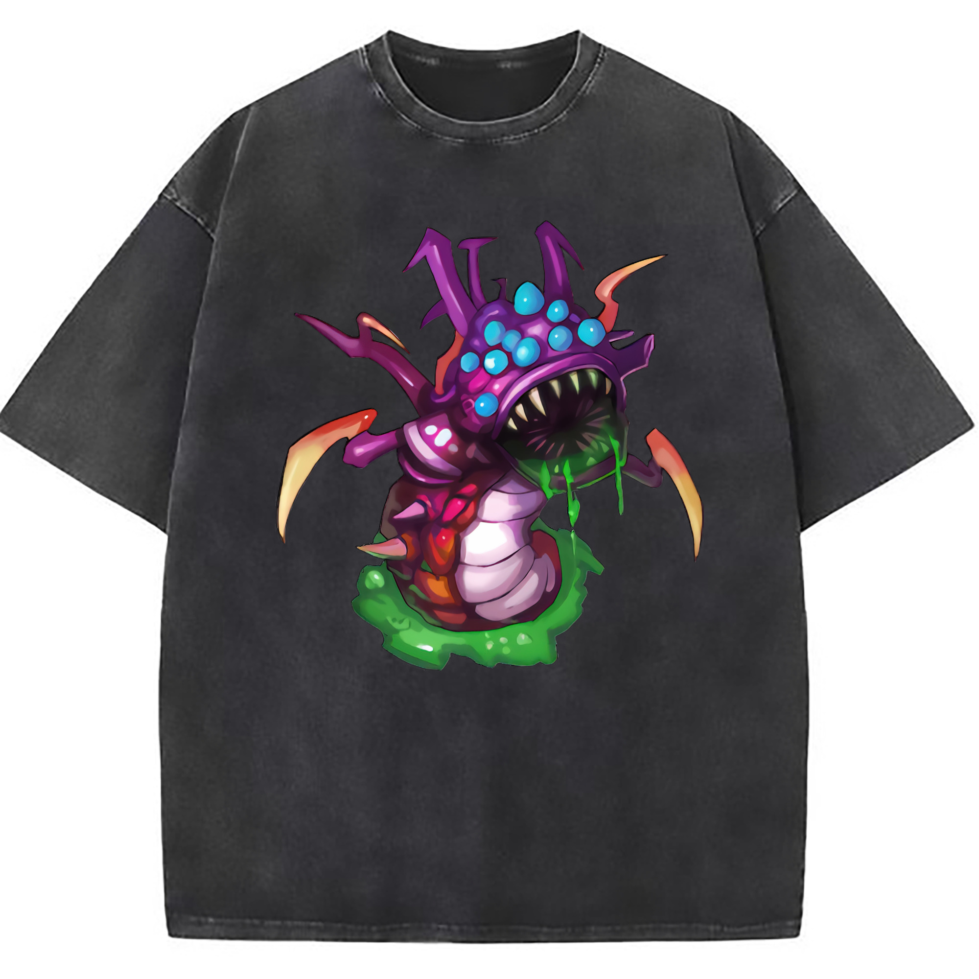 （画像用） リーグ・オブ・レジェンド League of Legends LOL 綿100% ヴィンテージ風 半袖Tシャツ（フロントプリント）