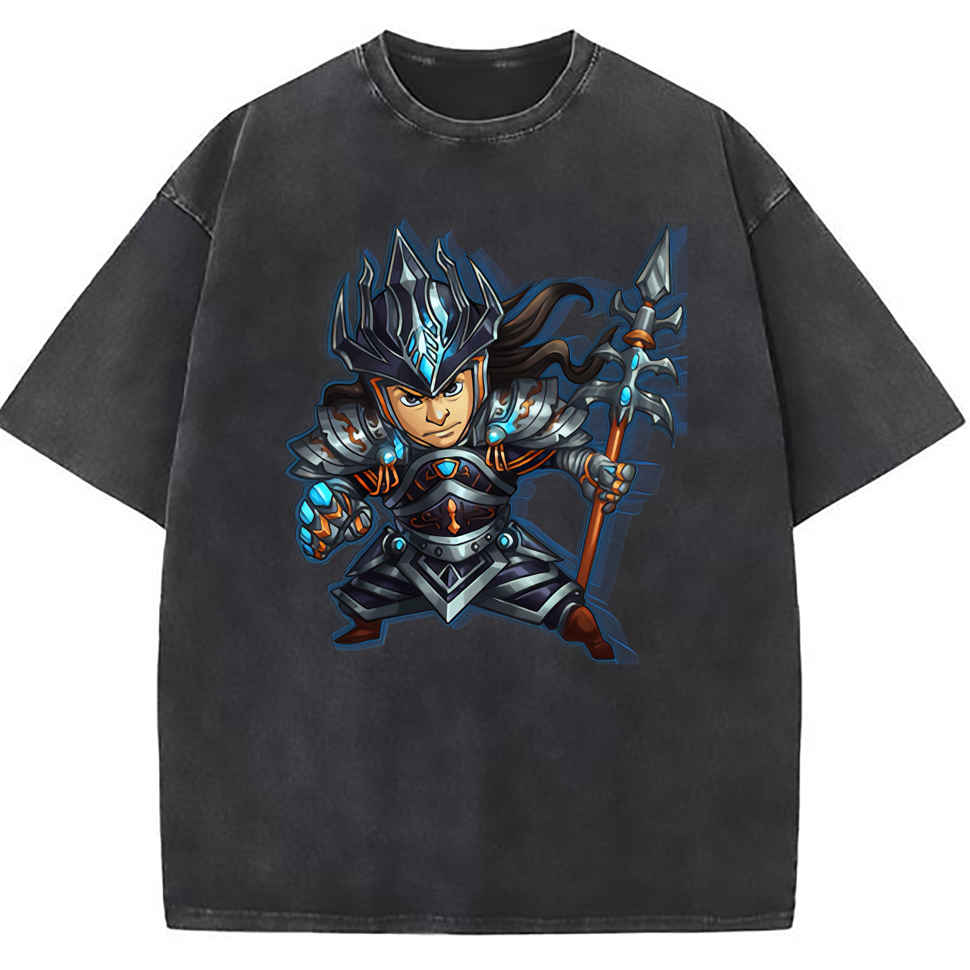 （画像用） リーグ・オブ・レジェンド League of Legends LOL 綿100% ヴィンテージ風 半袖Tシャツ（フロントプリント）