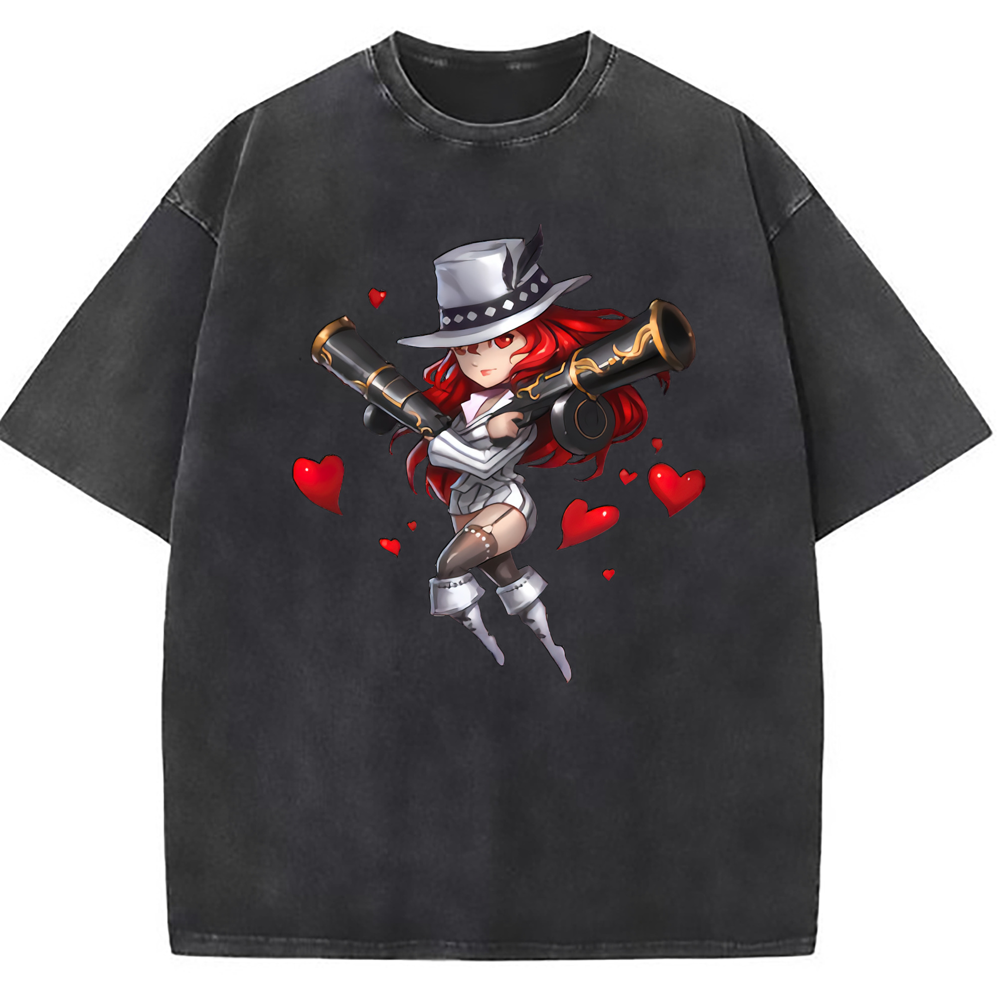 （画像用） リーグ・オブ・レジェンド League of Legends LOL 綿100% ヴィンテージ風 半袖Tシャツ（フロントプリント）