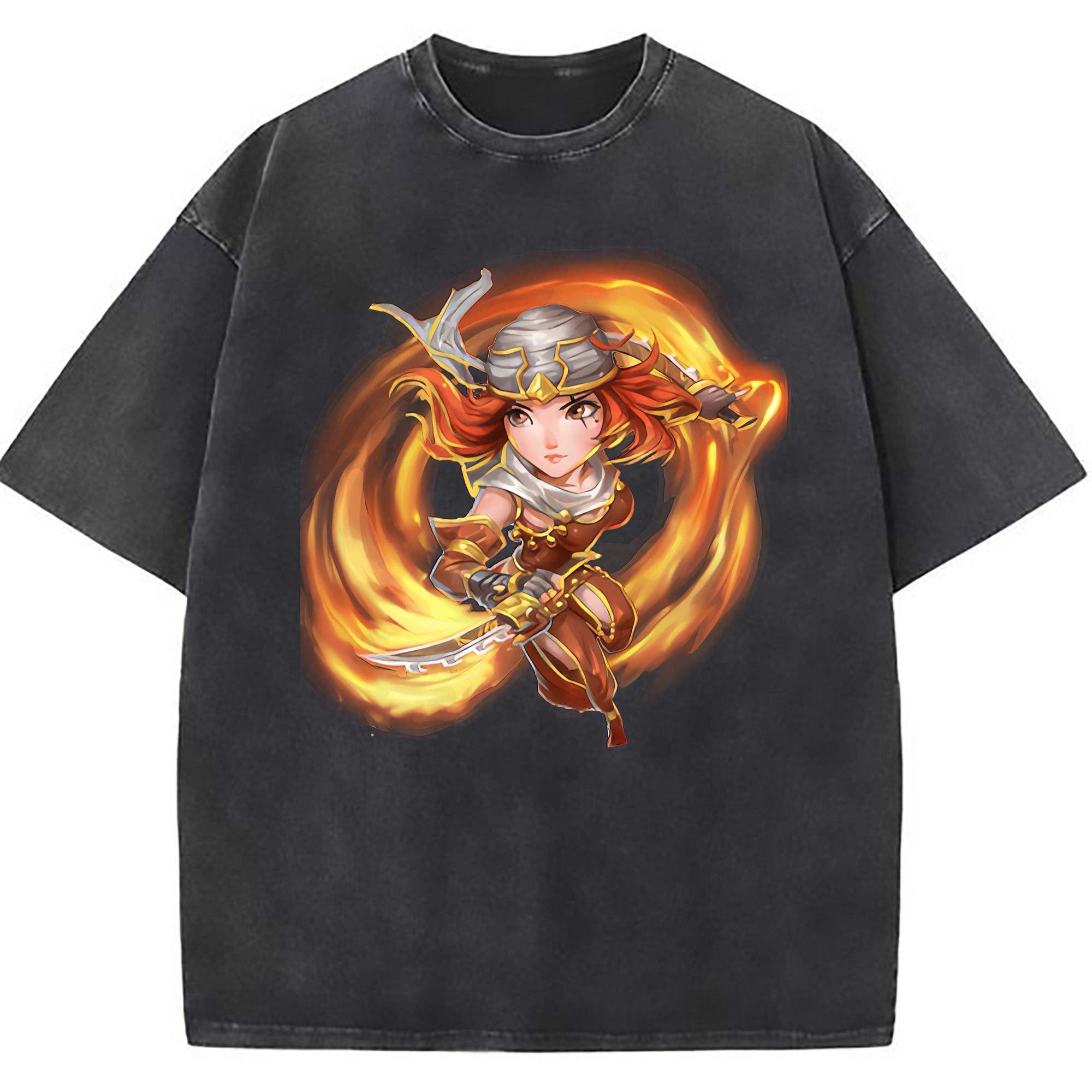 （画像用） リーグ・オブ・レジェンド League of Legends LOL 綿100% ヴィンテージ風 半袖Tシャツ（フロントプリント）