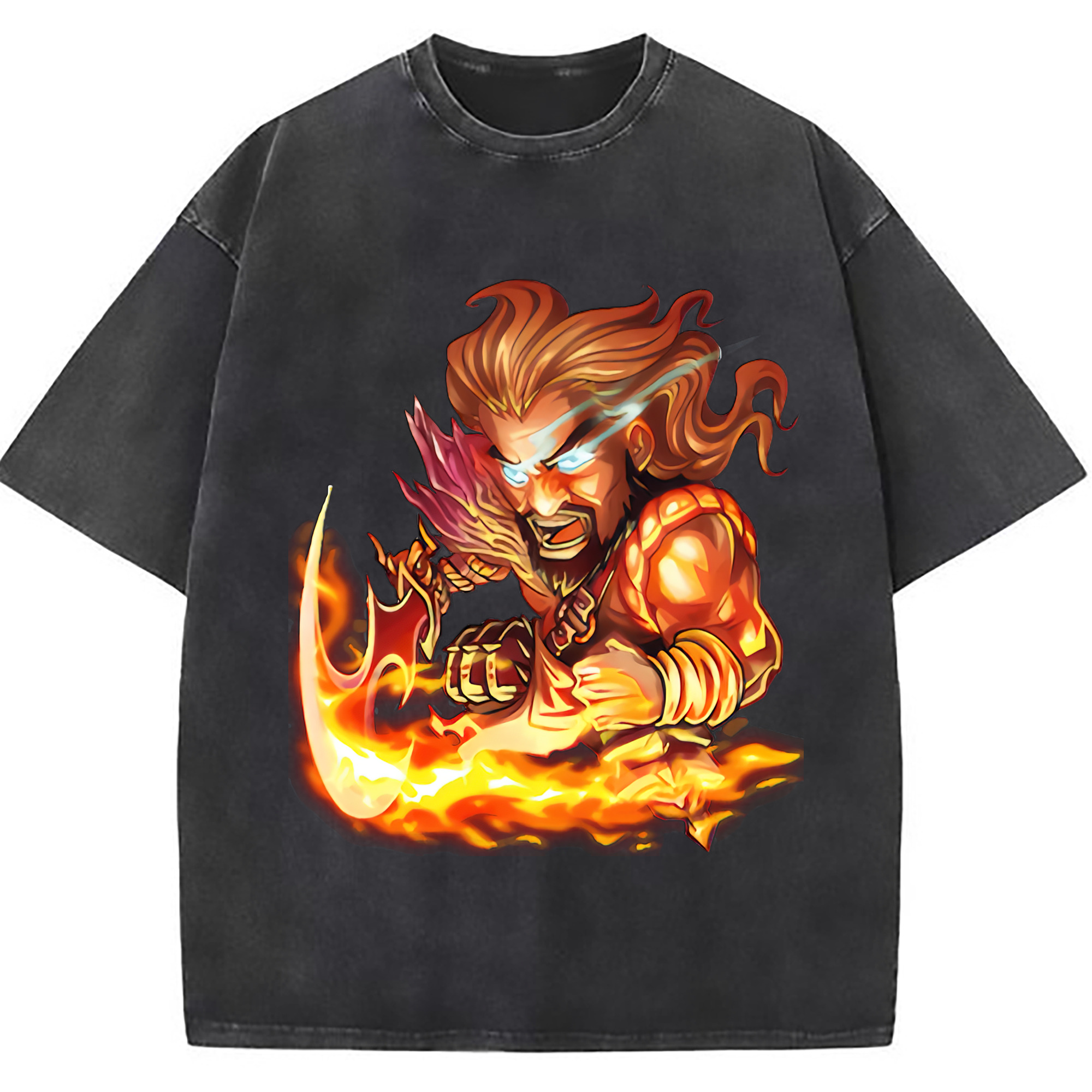 （画像用） リーグ・オブ・レジェンド League of Legends LOL 綿100% ヴィンテージ風 半袖Tシャツ（フロントプリント）