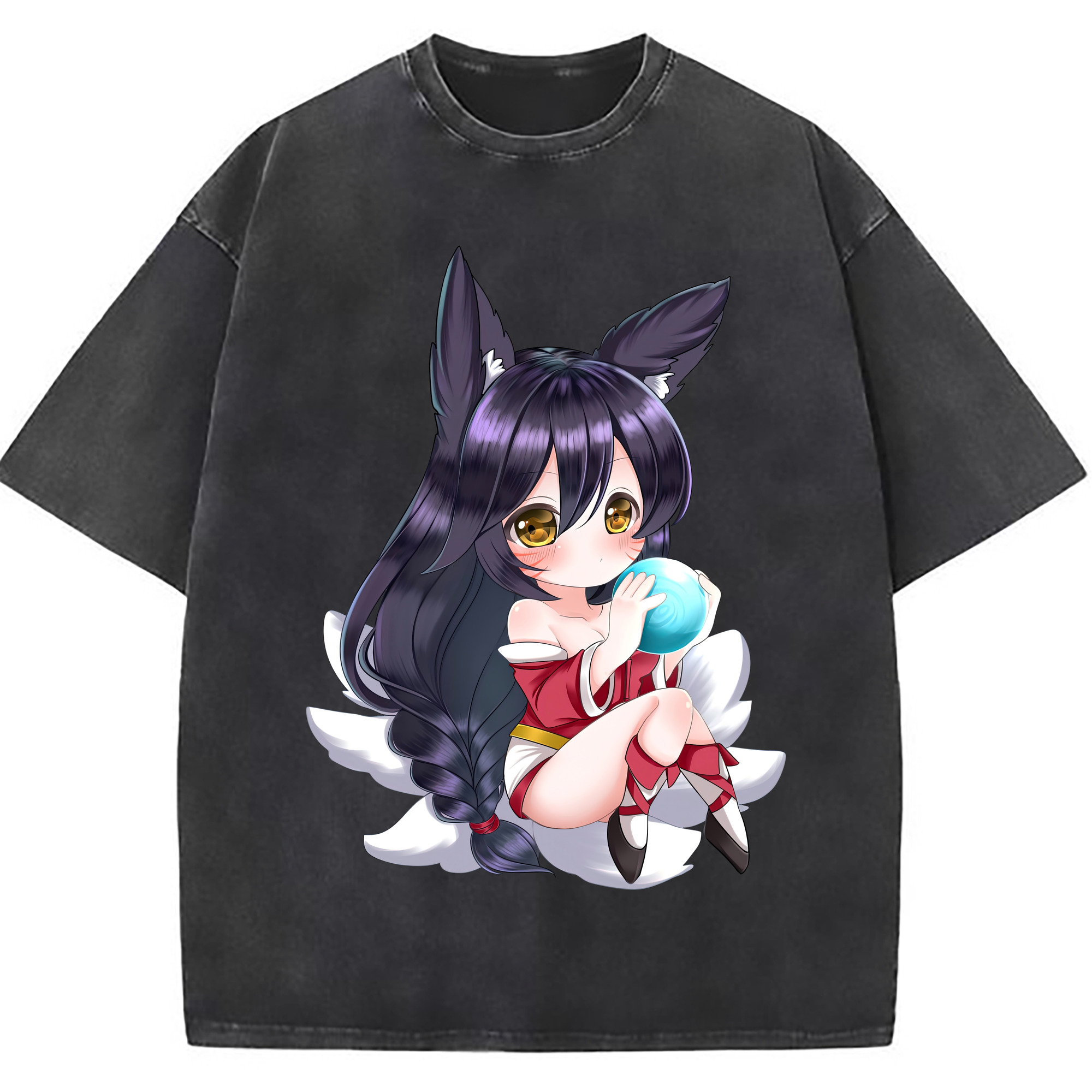 （画像用） リーグ・オブ・レジェンド League of Legends LOL 綿100% ヴィンテージ風 半袖Tシャツ（フロントプリント）