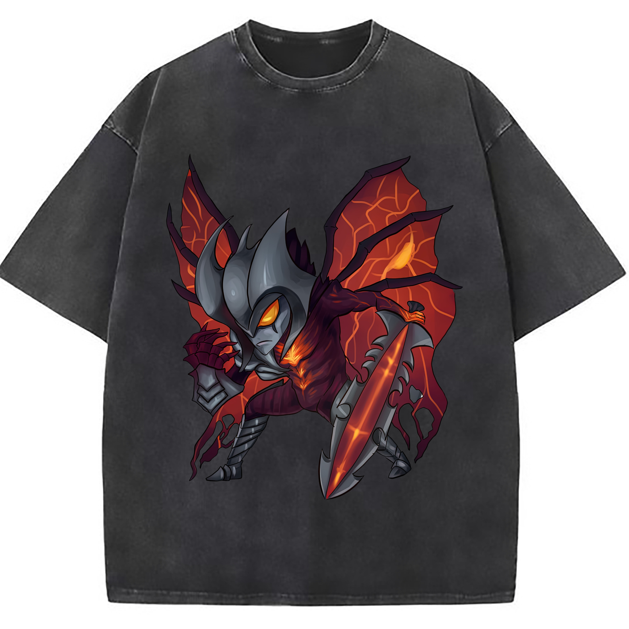 （画像用） リーグ・オブ・レジェンド League of Legends LOL 綿100% ヴィンテージ風 半袖Tシャツ（フロントプリント）