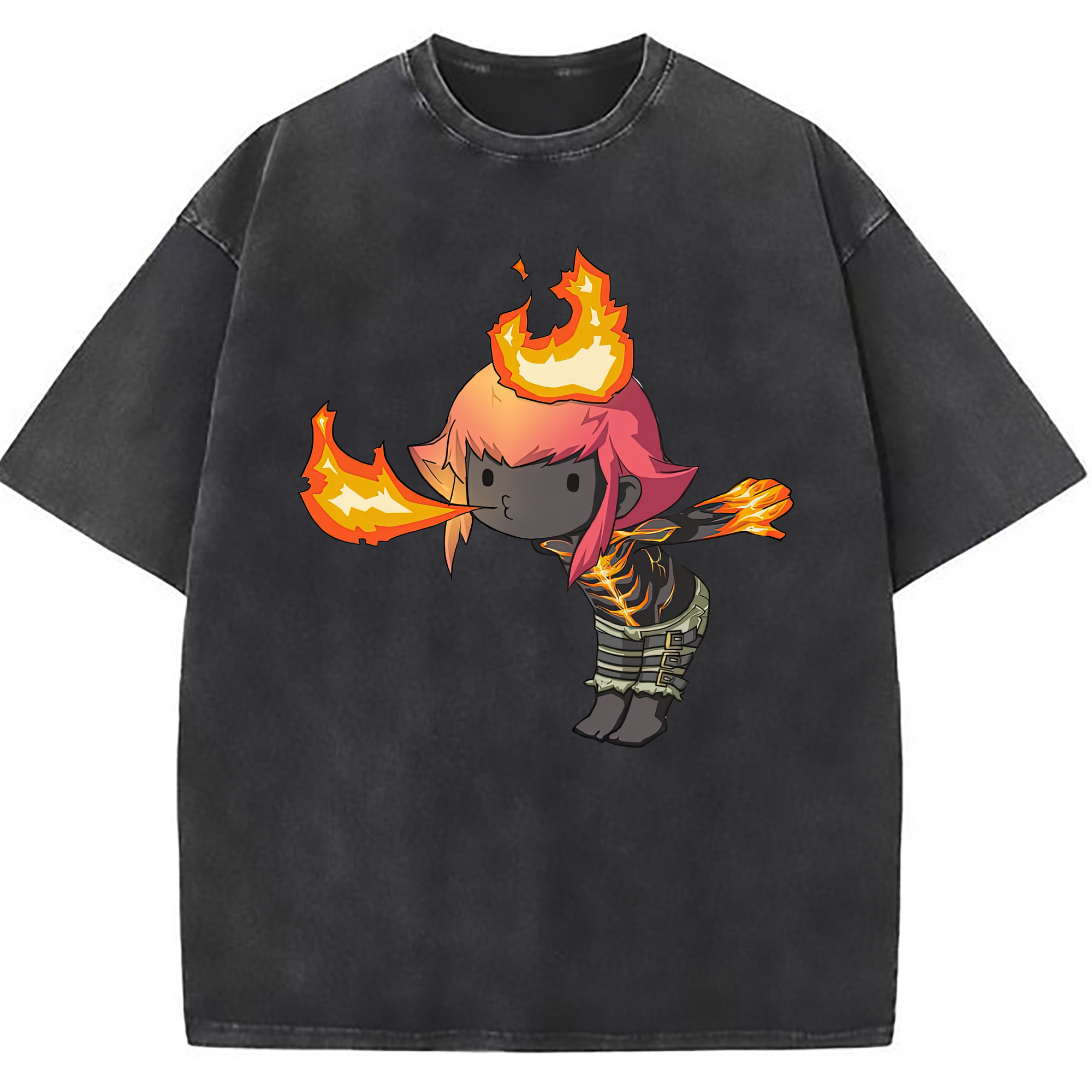 （画像用） リーグ・オブ・レジェンド League of Legends LOL 綿100% ヴィンテージ風 半袖Tシャツ（フロントプリント）