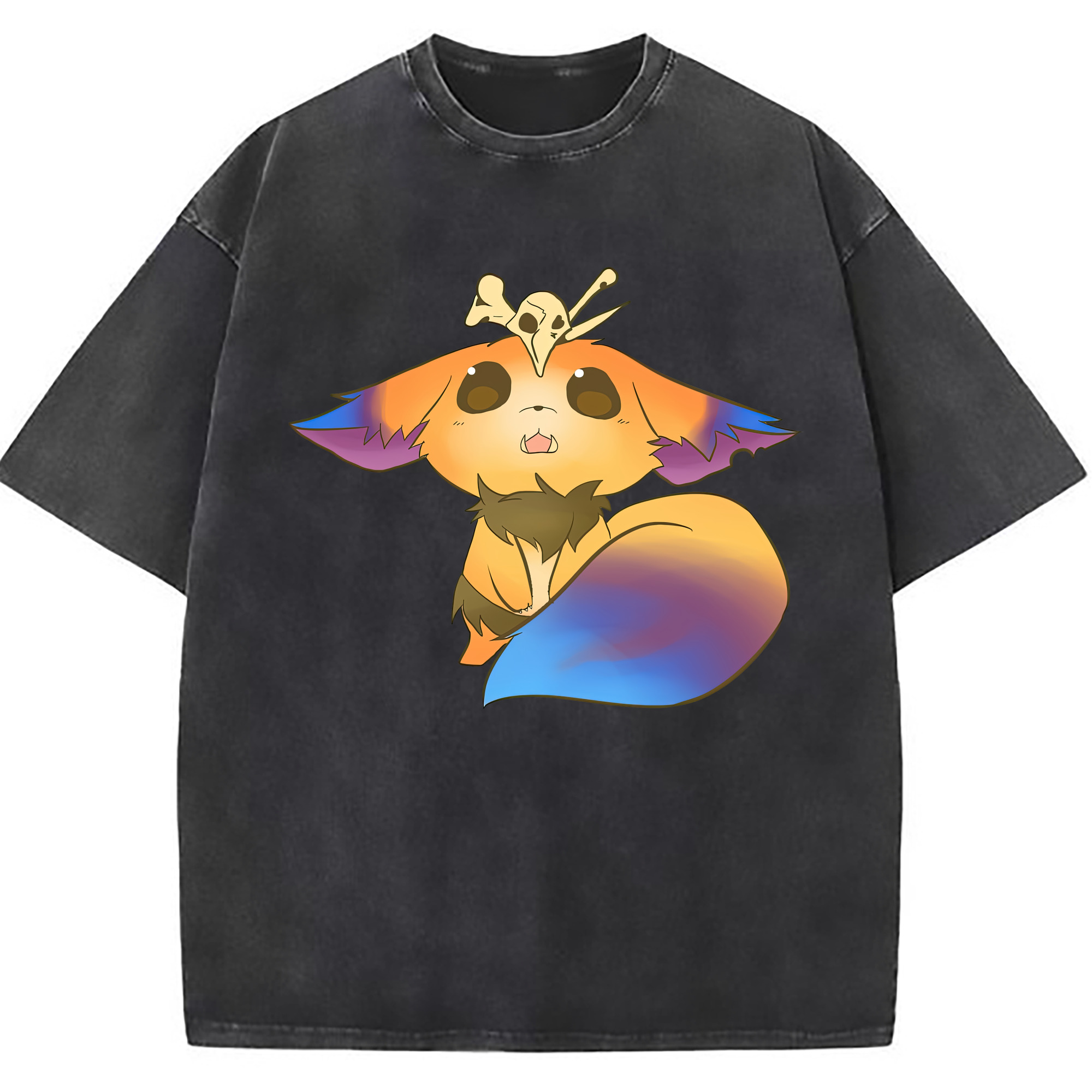 （画像用） リーグ・オブ・レジェンド League of Legends LOL 綿100% ヴィンテージ風 半袖Tシャツ（フロントプリント）