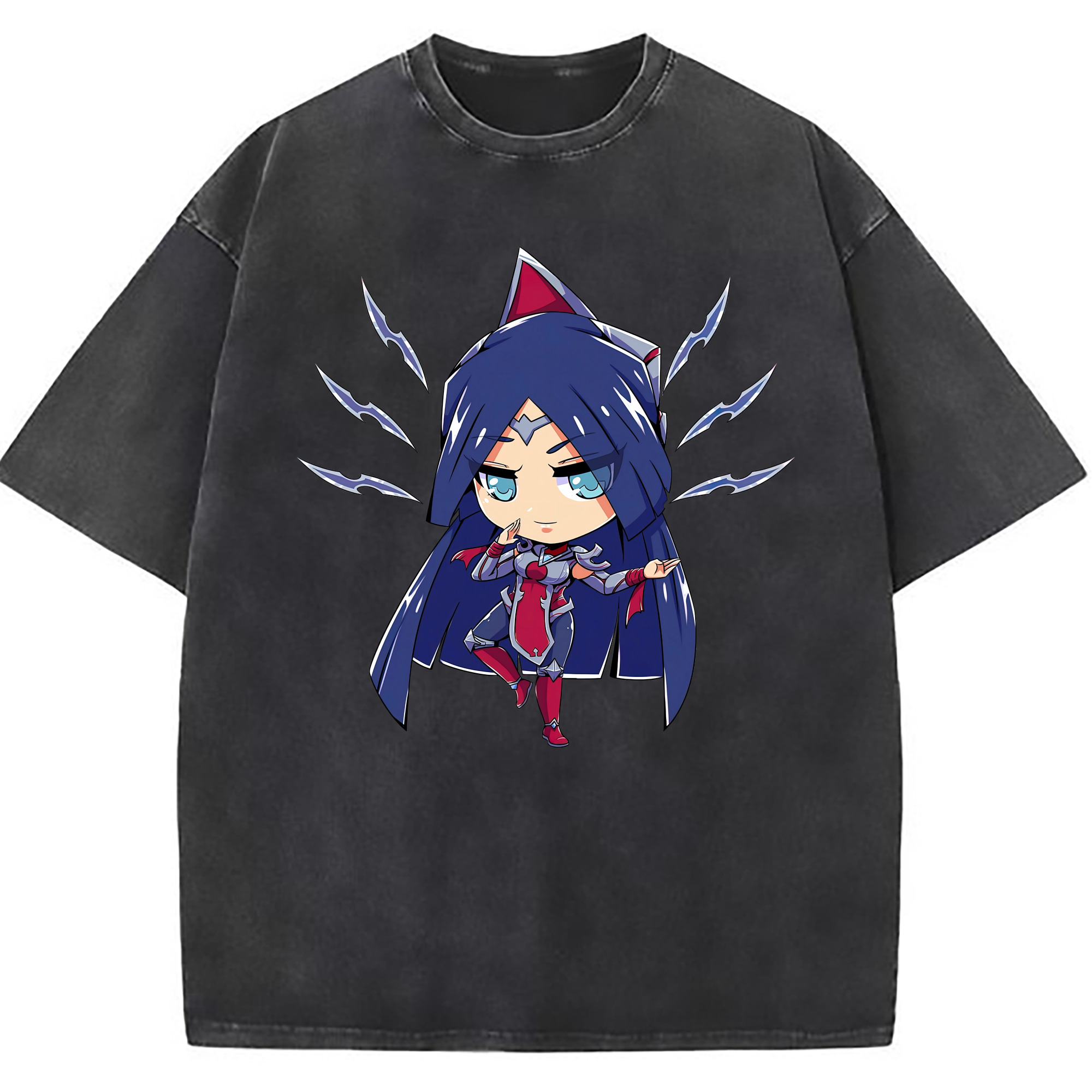 （画像用） リーグ・オブ・レジェンド League of Legends LOL 綿100% ヴィンテージ風 半袖Tシャツ（フロントプリント）
