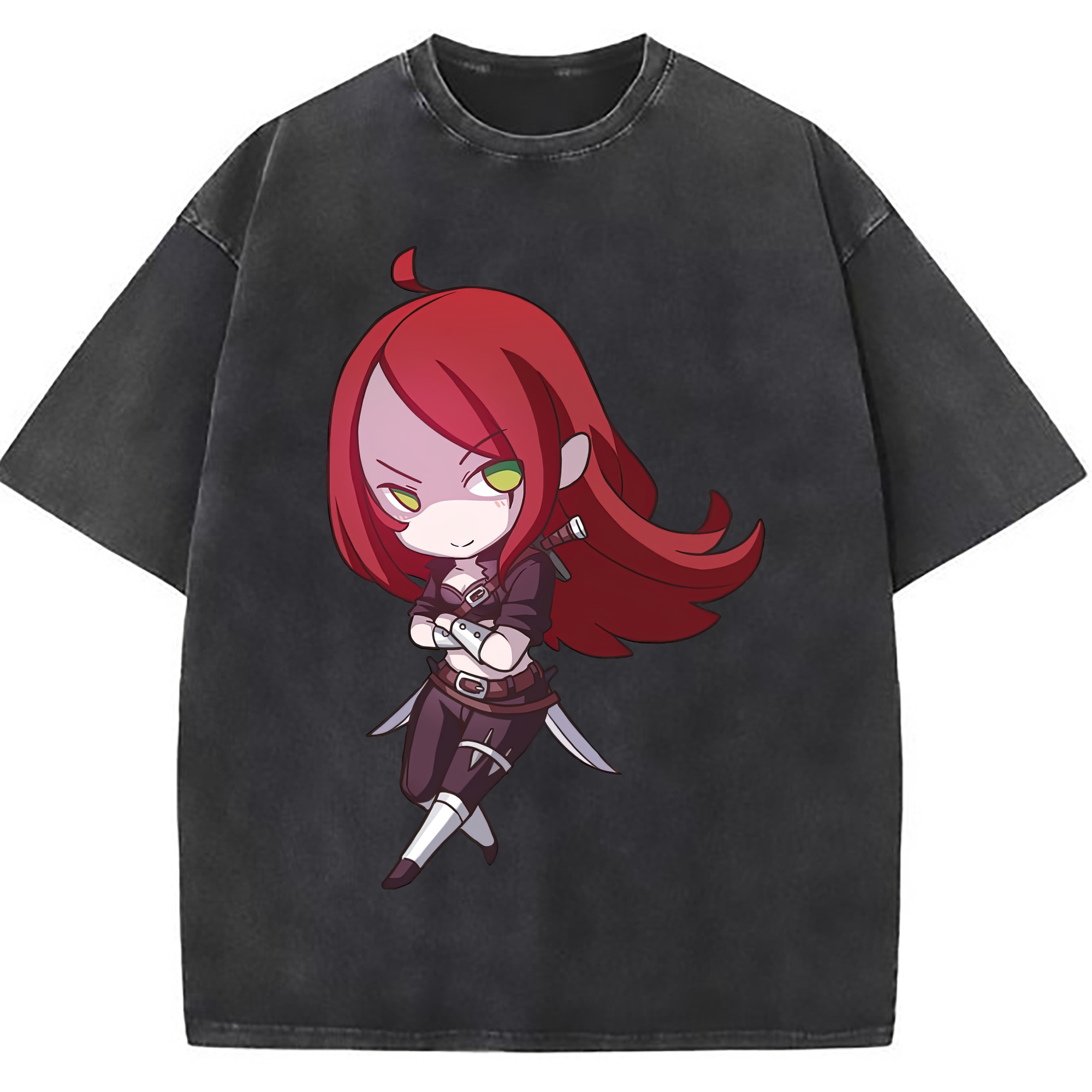 （画像用） リーグ・オブ・レジェンド League of Legends LOL 綿100% ヴィンテージ風 半袖Tシャツ（フロントプリント）