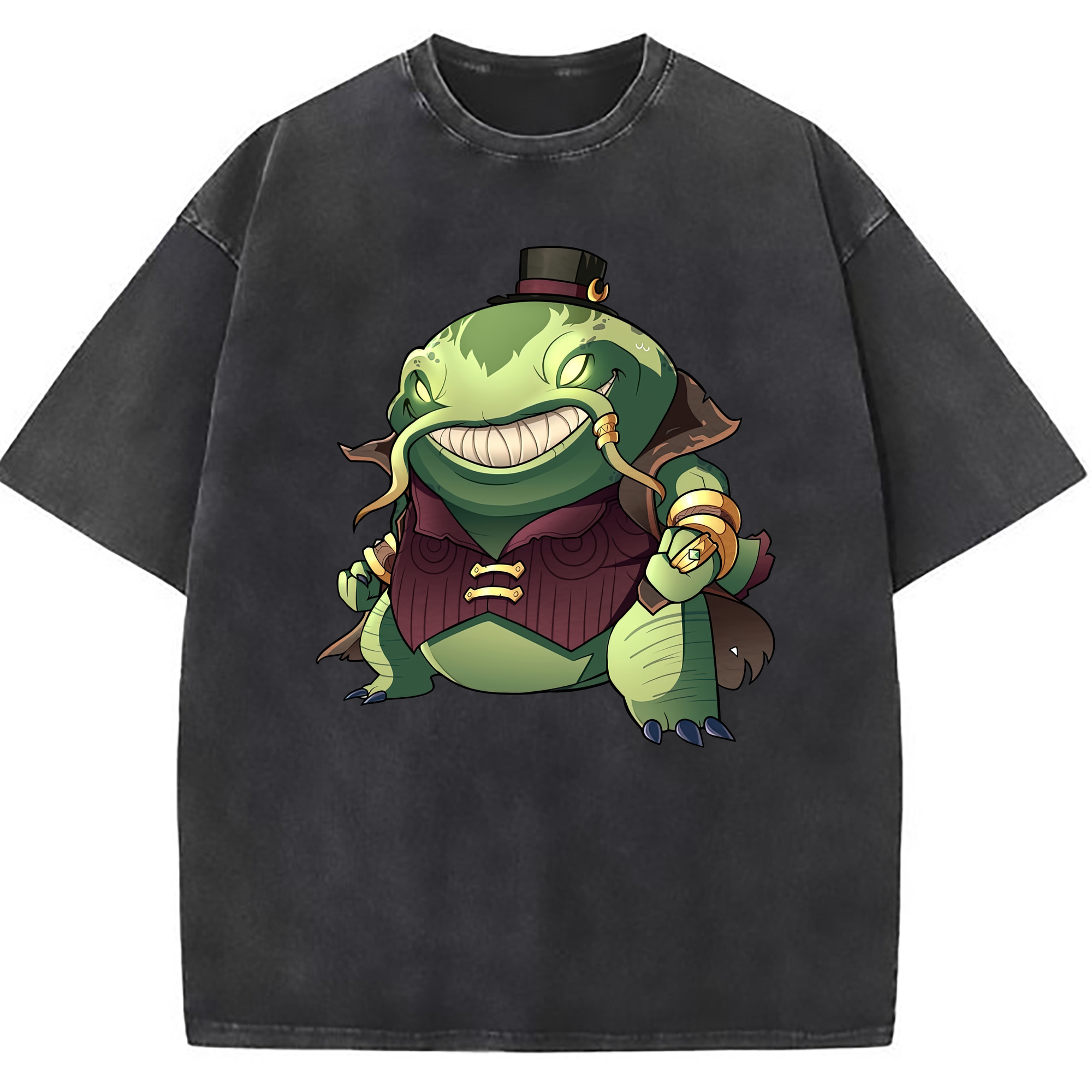 （画像用） リーグ・オブ・レジェンド League of Legends LOL 綿100% ヴィンテージ風 半袖Tシャツ（フロントプリント）