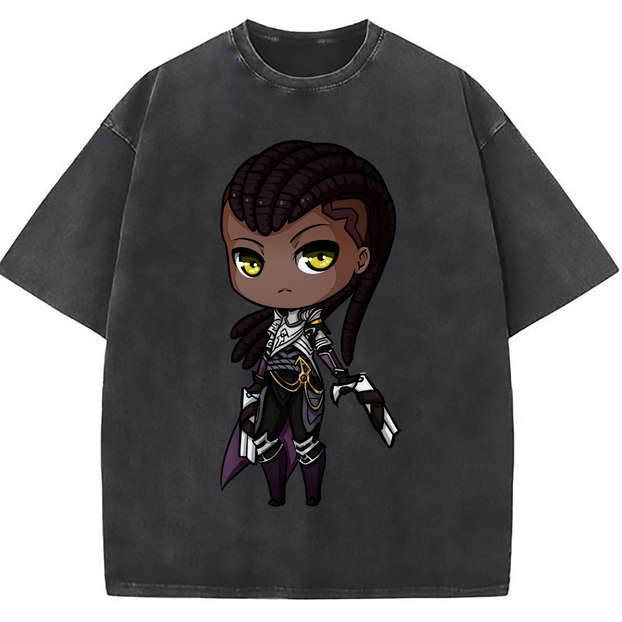 （画像用） リーグ・オブ・レジェンド League of Legends LOL 綿100% ヴィンテージ風 半袖Tシャツ（フロントプリント）